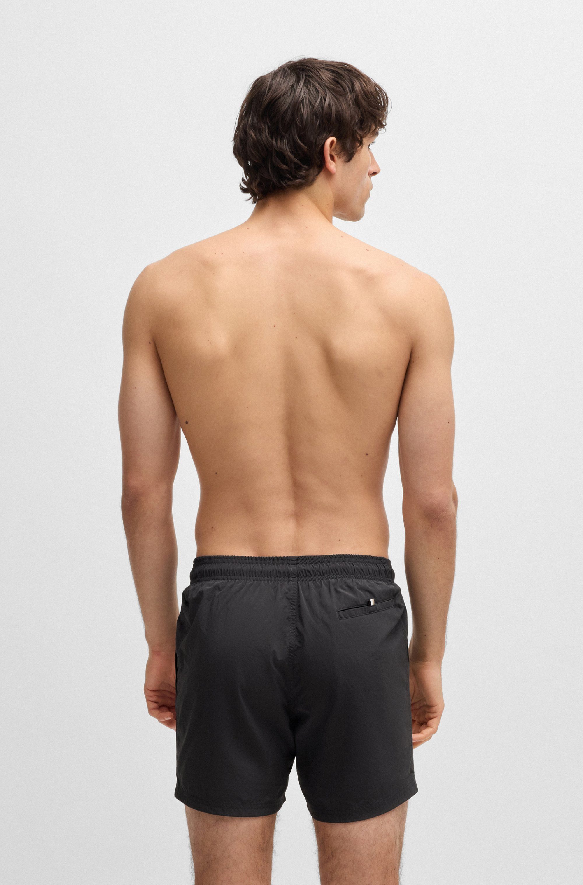 BOSS Zwemshort Octopus Met BOSS logotekst, elastische tailleband met koord