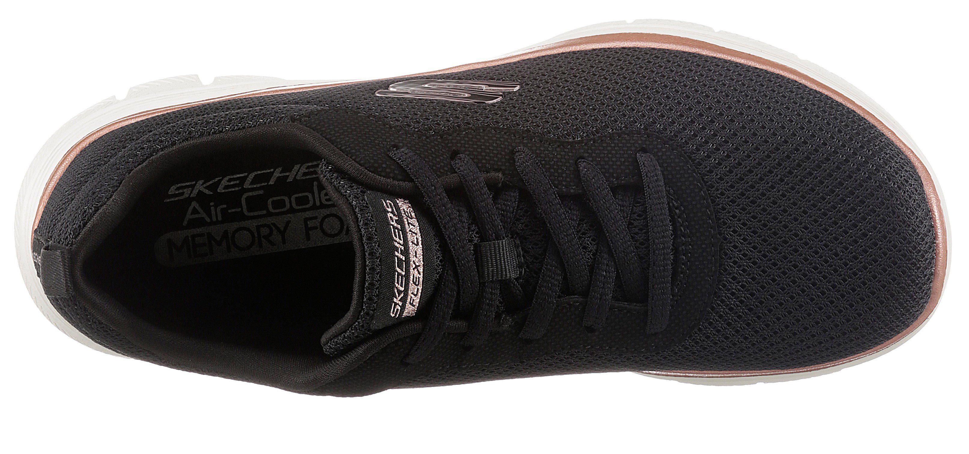 Skechers Sneakers FLEX APPEAL 4.0 BRILLINAT VIEW Vrijetijdsschoen, lage schoen, veterschoen met Air Cooled Memory Foam