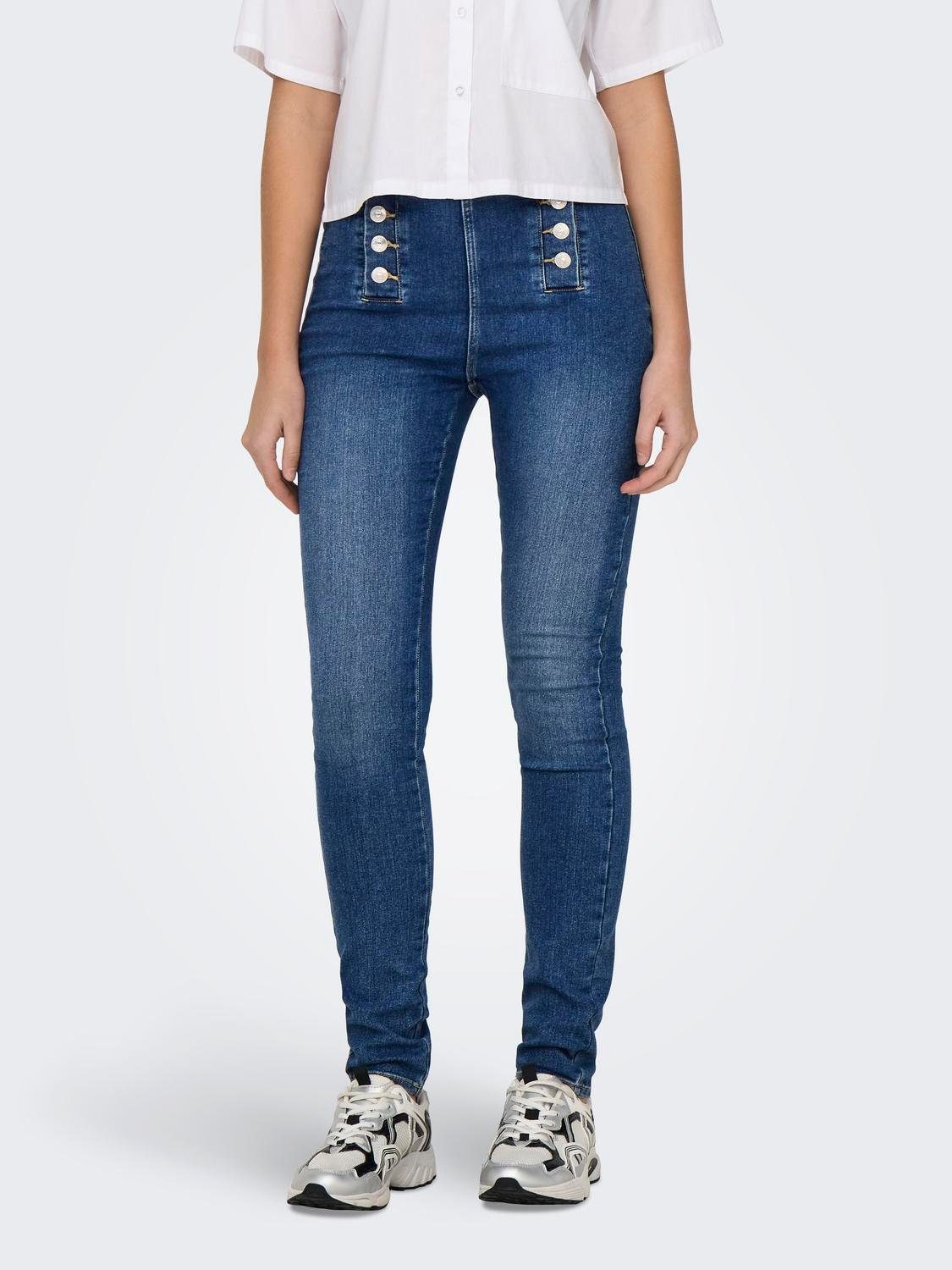 Only Skinny fit jeans ONLDAISY HW BUTTON SKINNY DNM