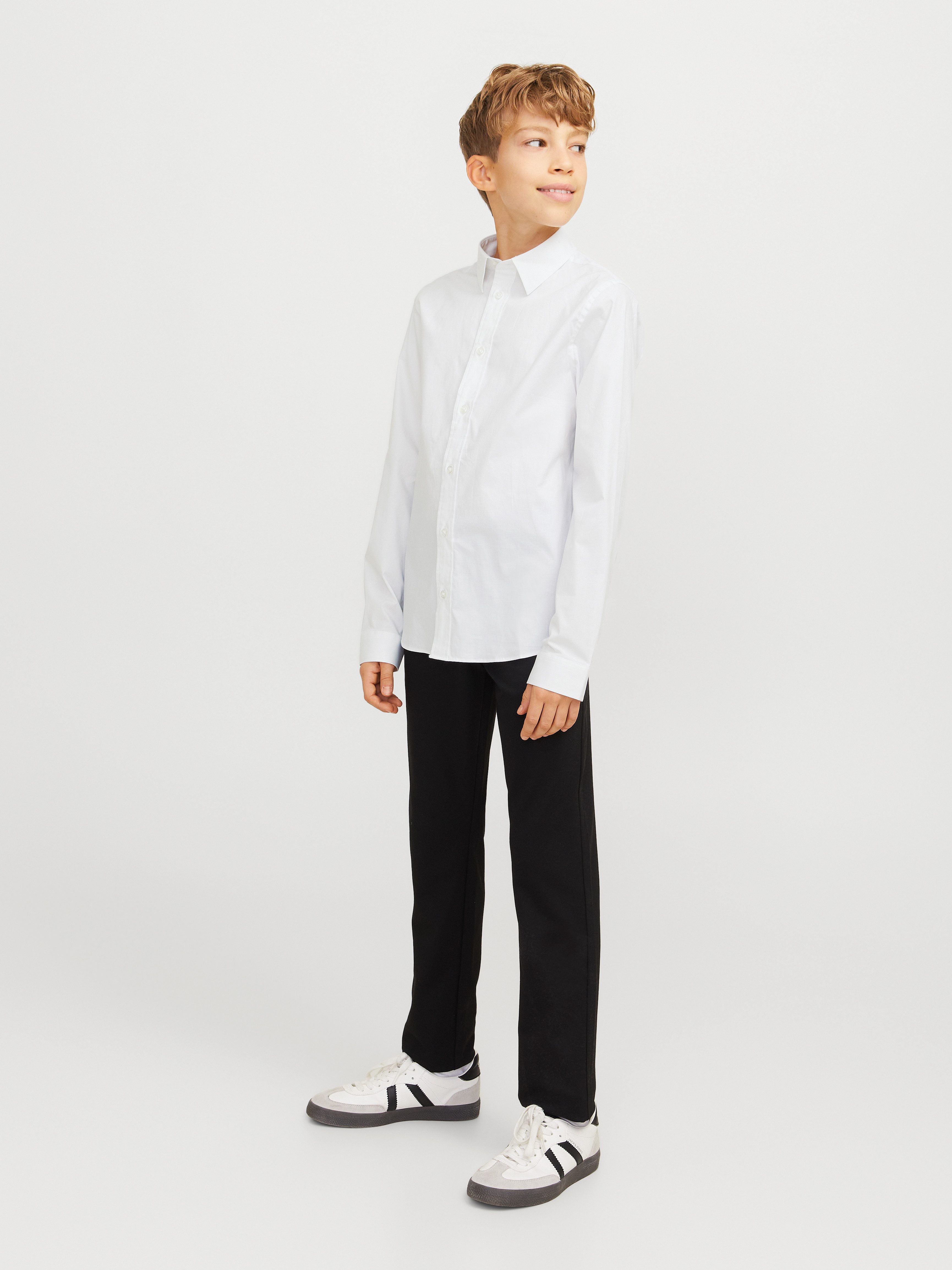 Jack & Jones Junior Overhemd met lange mouwen JJEAXEL STRETCH SHIRT LS NOOS JNR