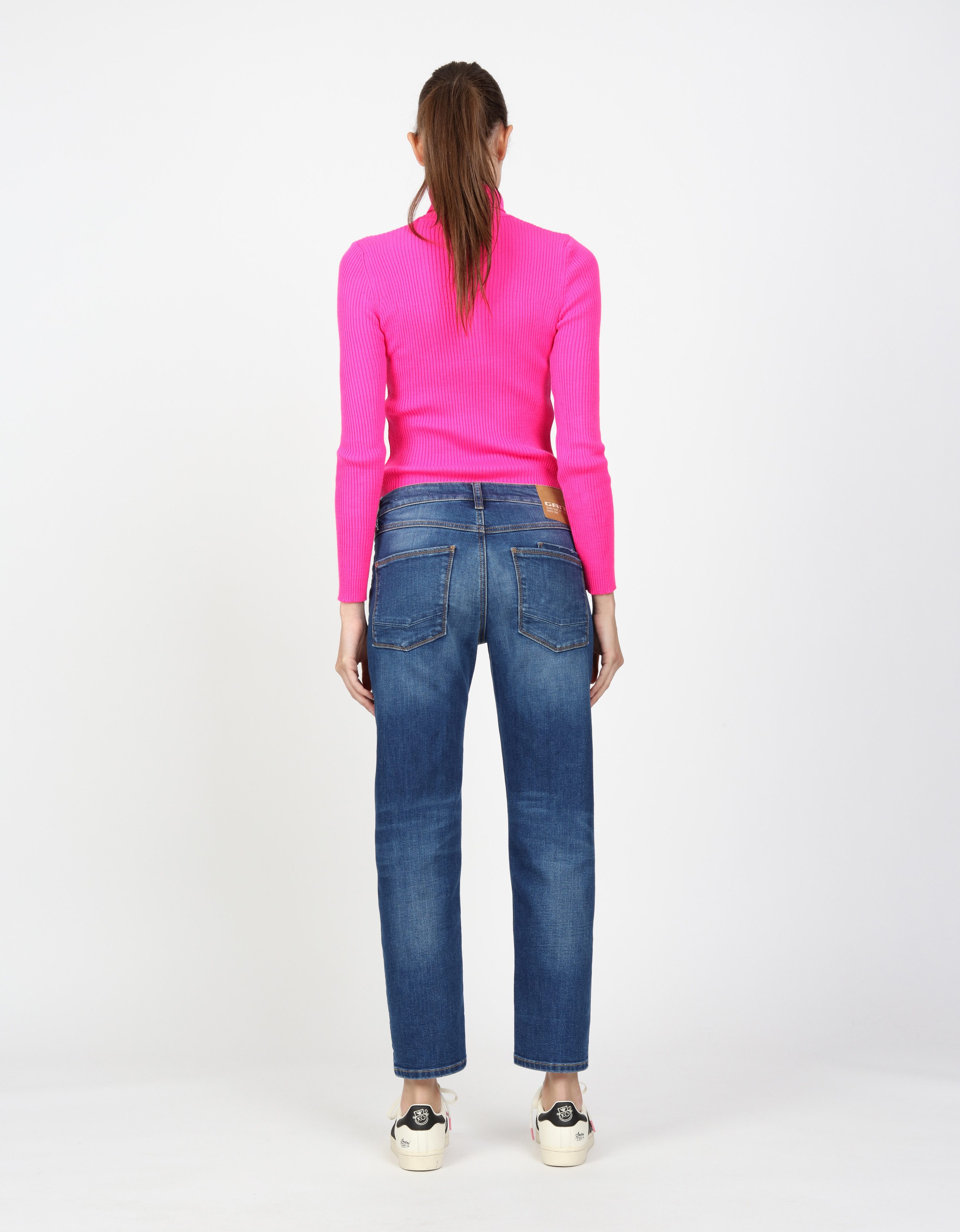 GANG Boyfriendjeans 94NADIA 5-pocketsstijl met ritssluiting en knoop