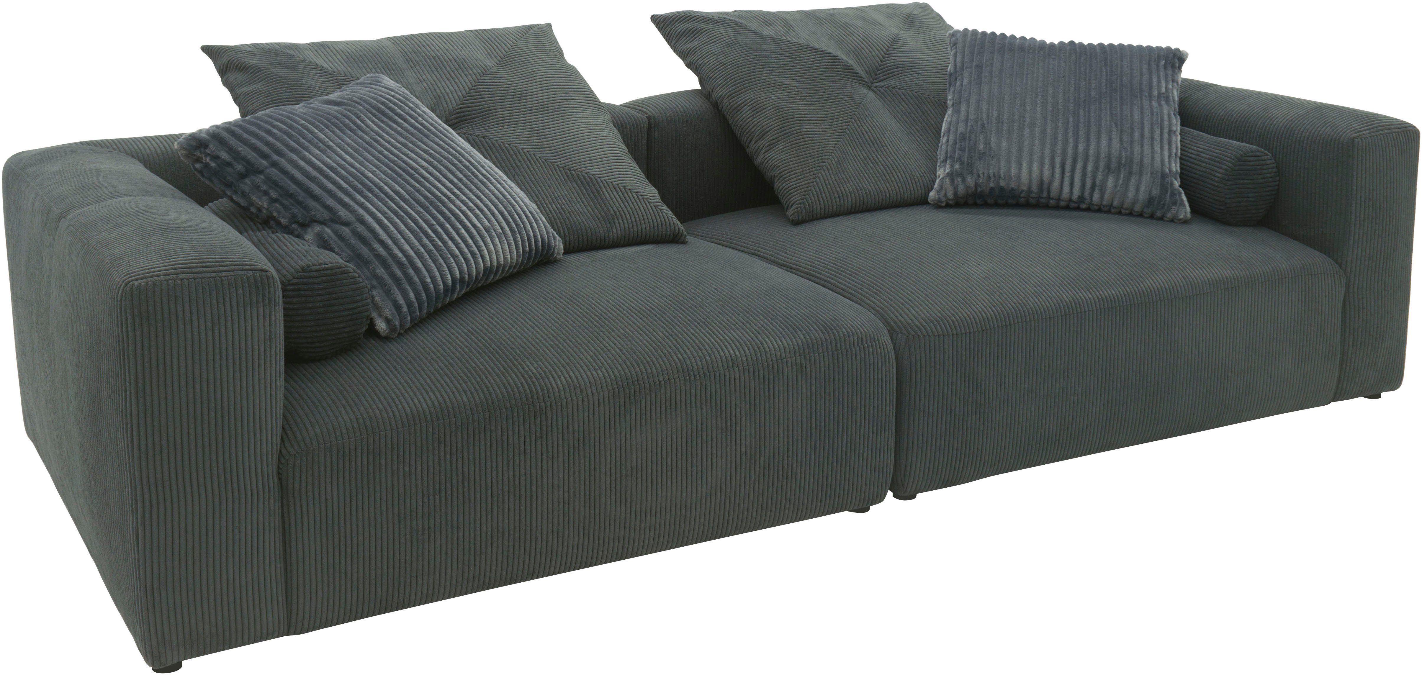 INOSIGN Megabank Suyana met binnenvering, bxdxh: 304x135x69 cm, sierkussen + kussenrollen
