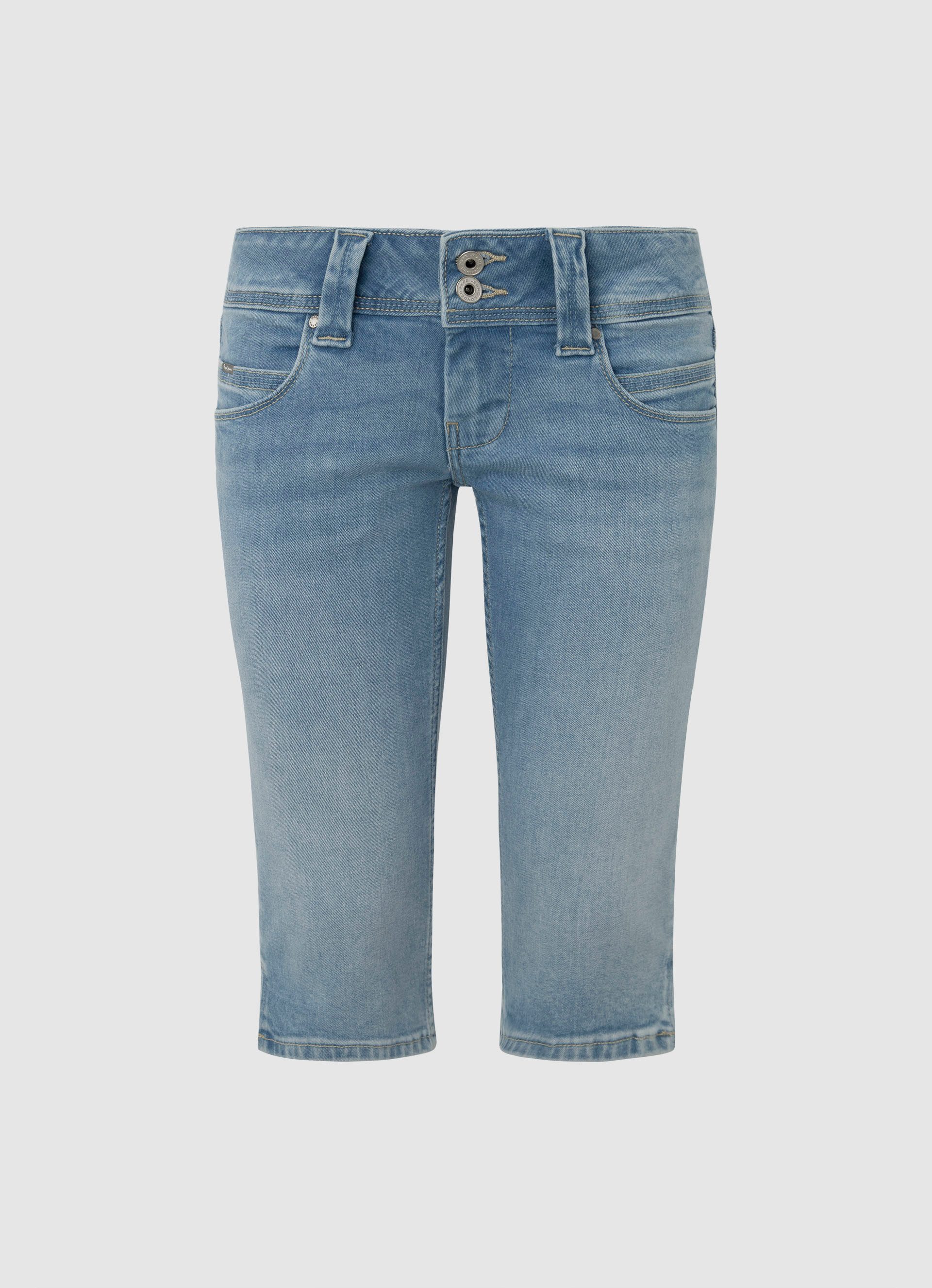 Pepe Jeans Slim fit jeans Shorts SLIM CROP LW