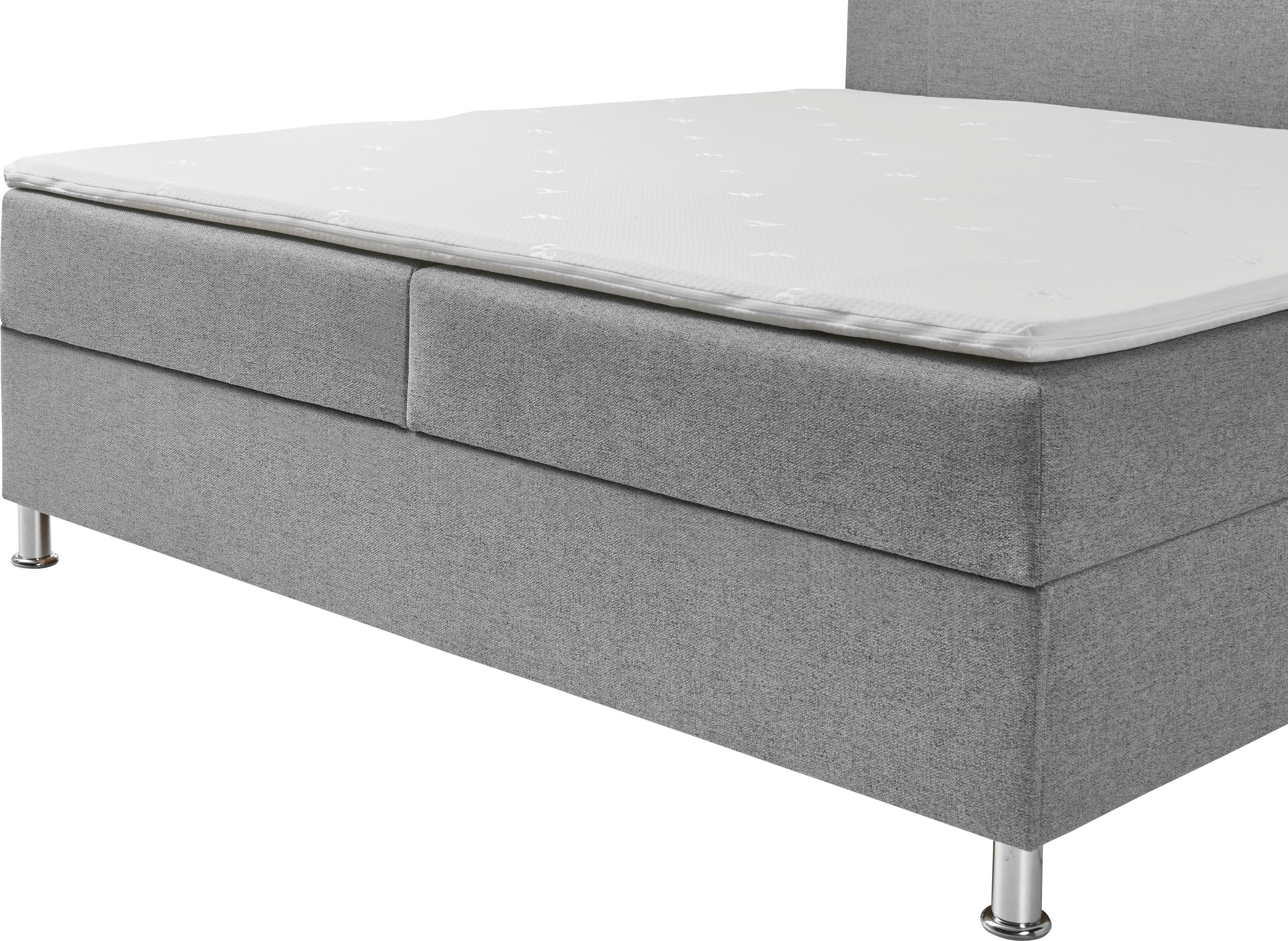 INOSIGN Boxspring Escalon met opbergruimte, inclusief topper beschikbaar in de breedtes 120x200 cm en 180x200 cm