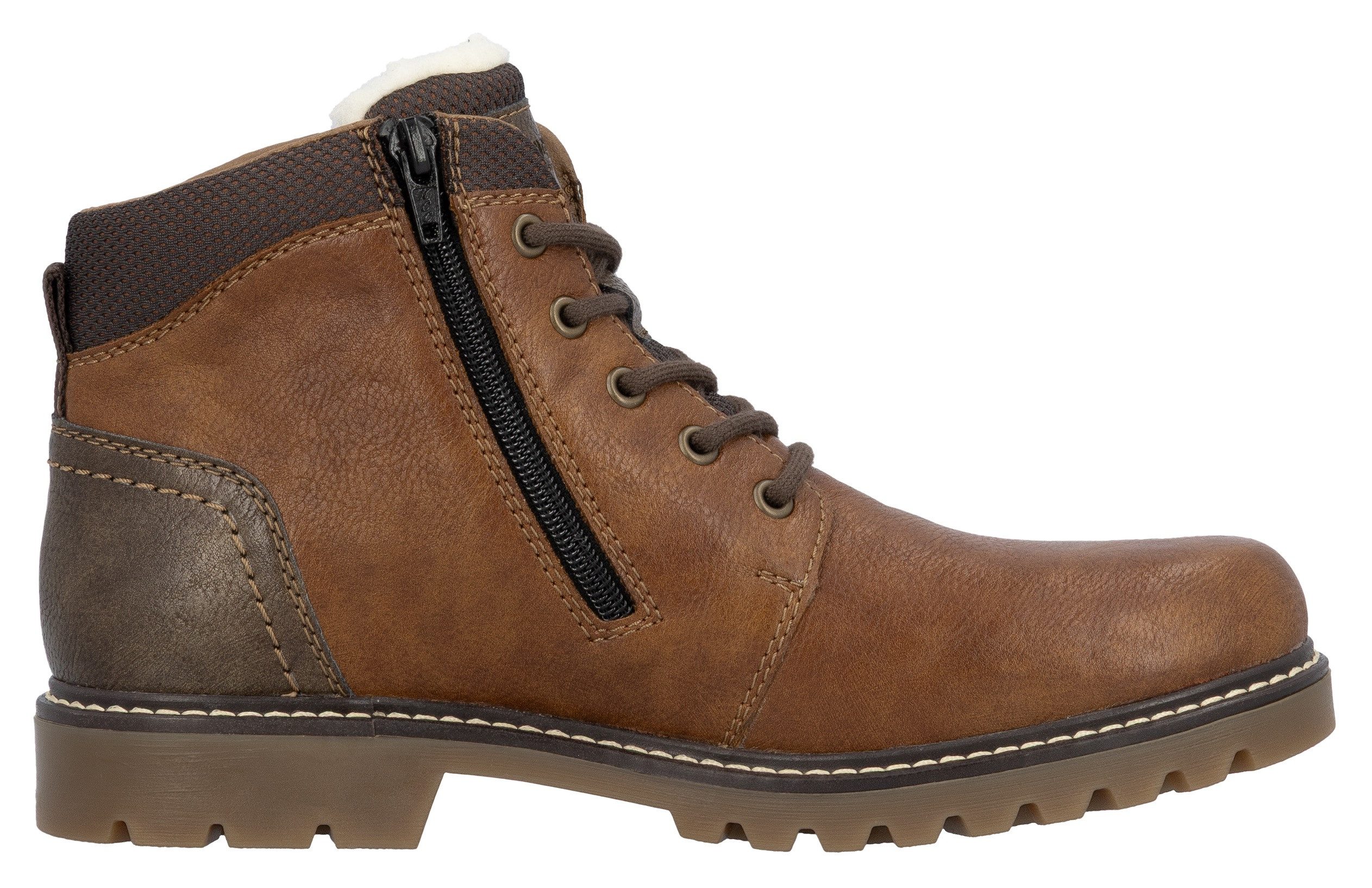 Rieker Winterlaarsjes worker boots, veterschoenen, trekkinglaarzen met riekertex-membraan