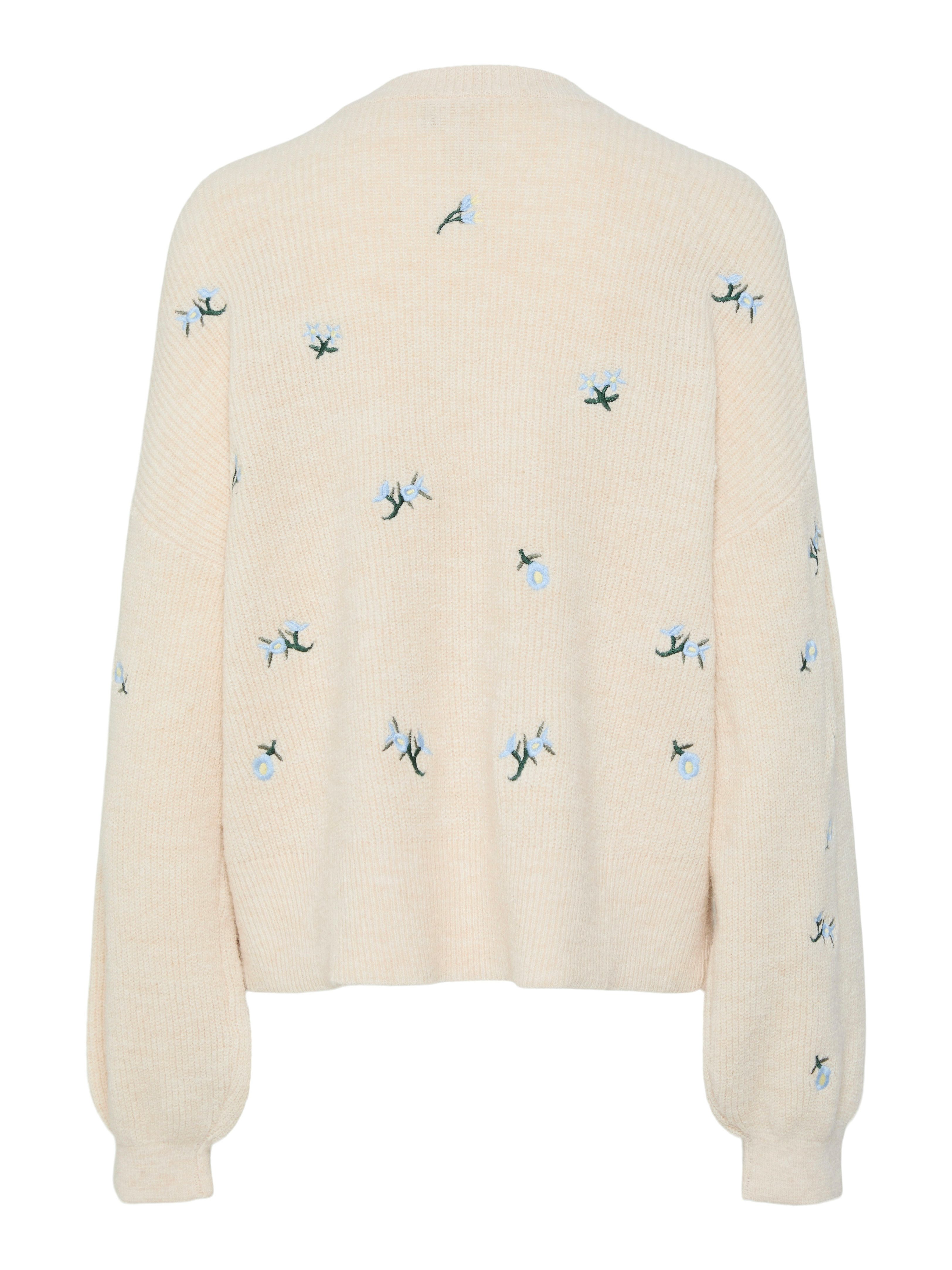 Y.A.S Trui met ronde hals YASFLEUR LS KNIT PULLOVER S. NOOS