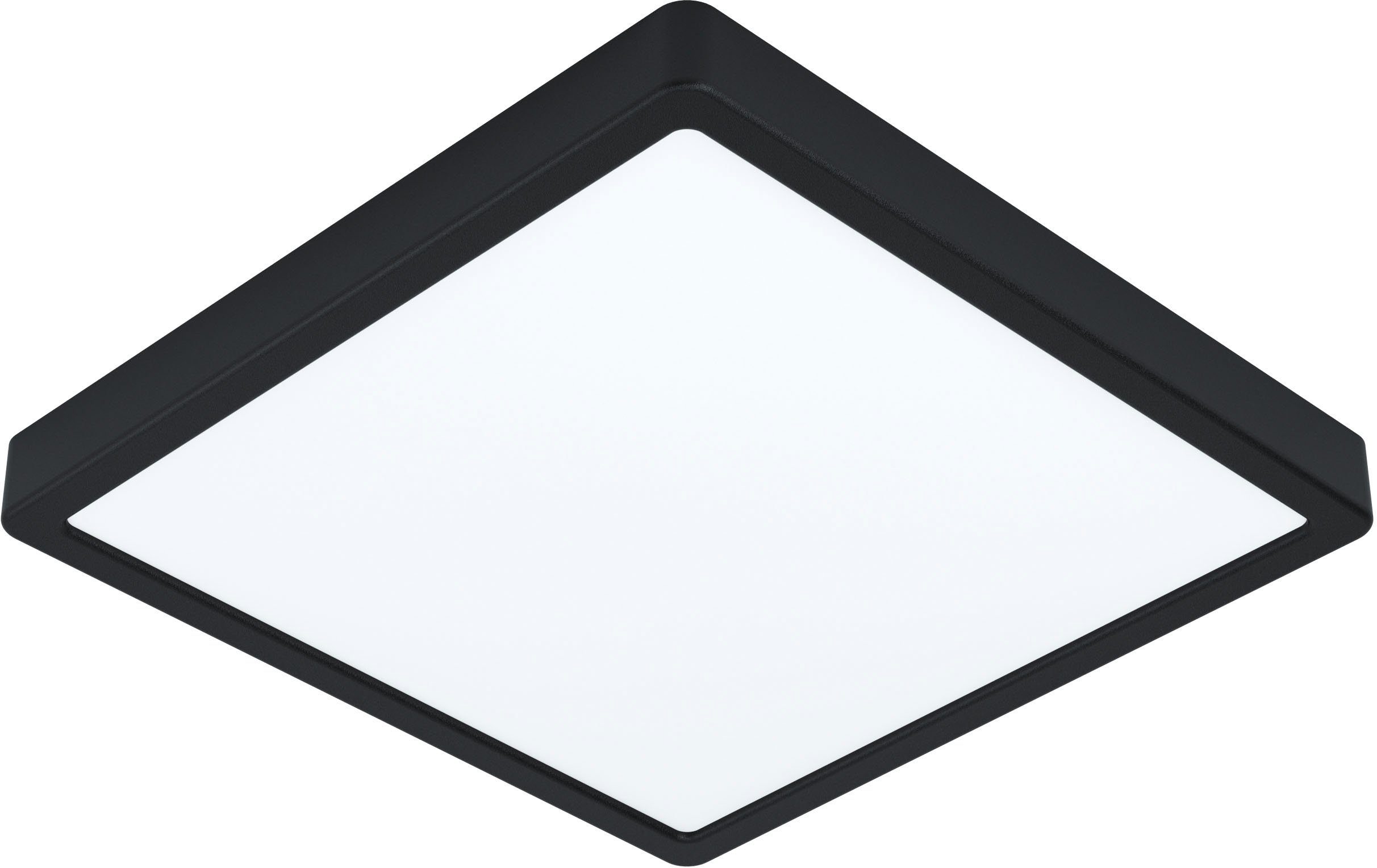 EGLO Plafondlamp FUEVA-Z Plafondlamp in zwart van alu - 19,5W - warmwit - koudwit (1 stuk) plafondlampen zwart