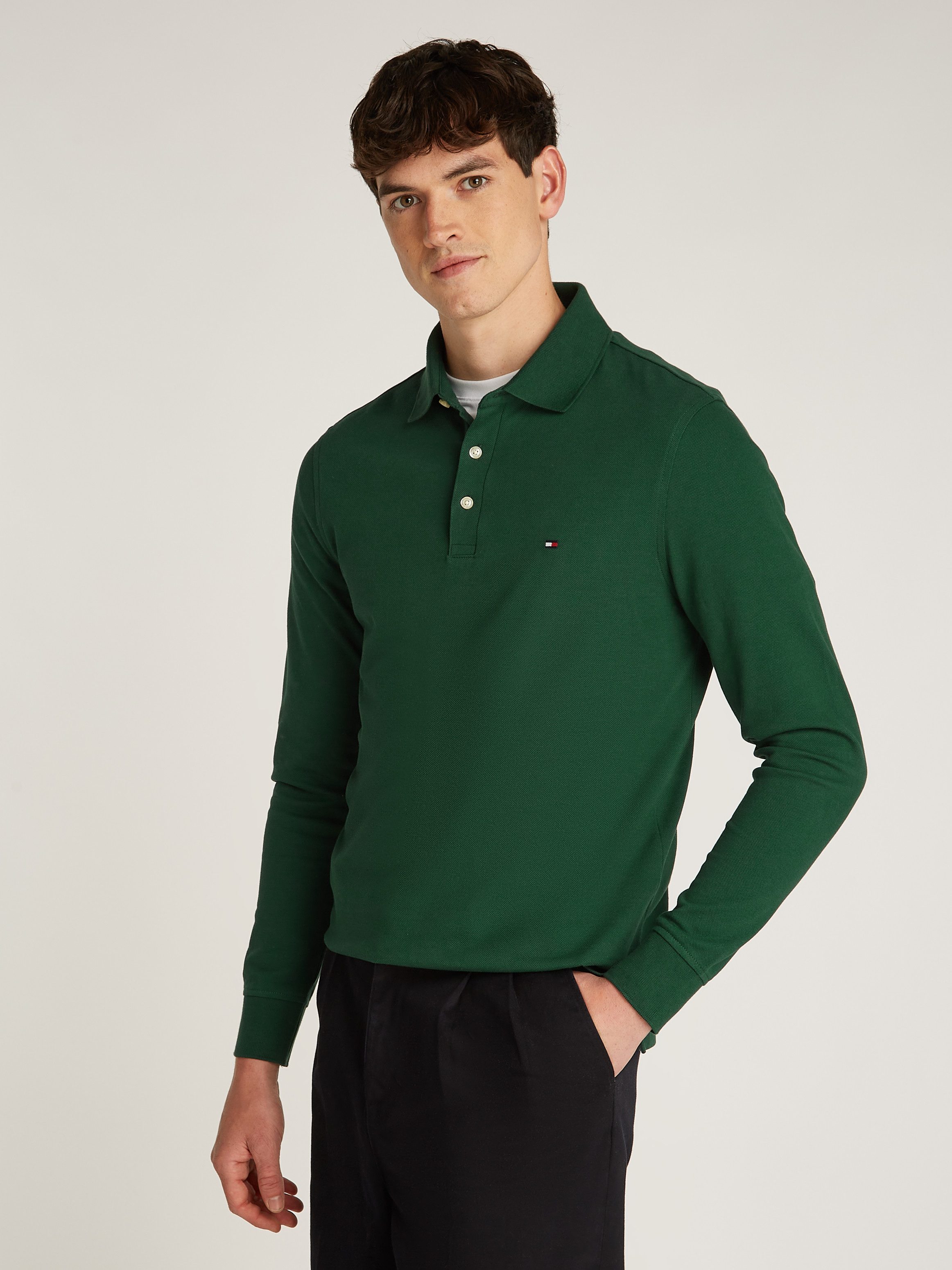 Tommy Hilfiger Poloshirt met lange mouwen 1985 SLIM LS POLO