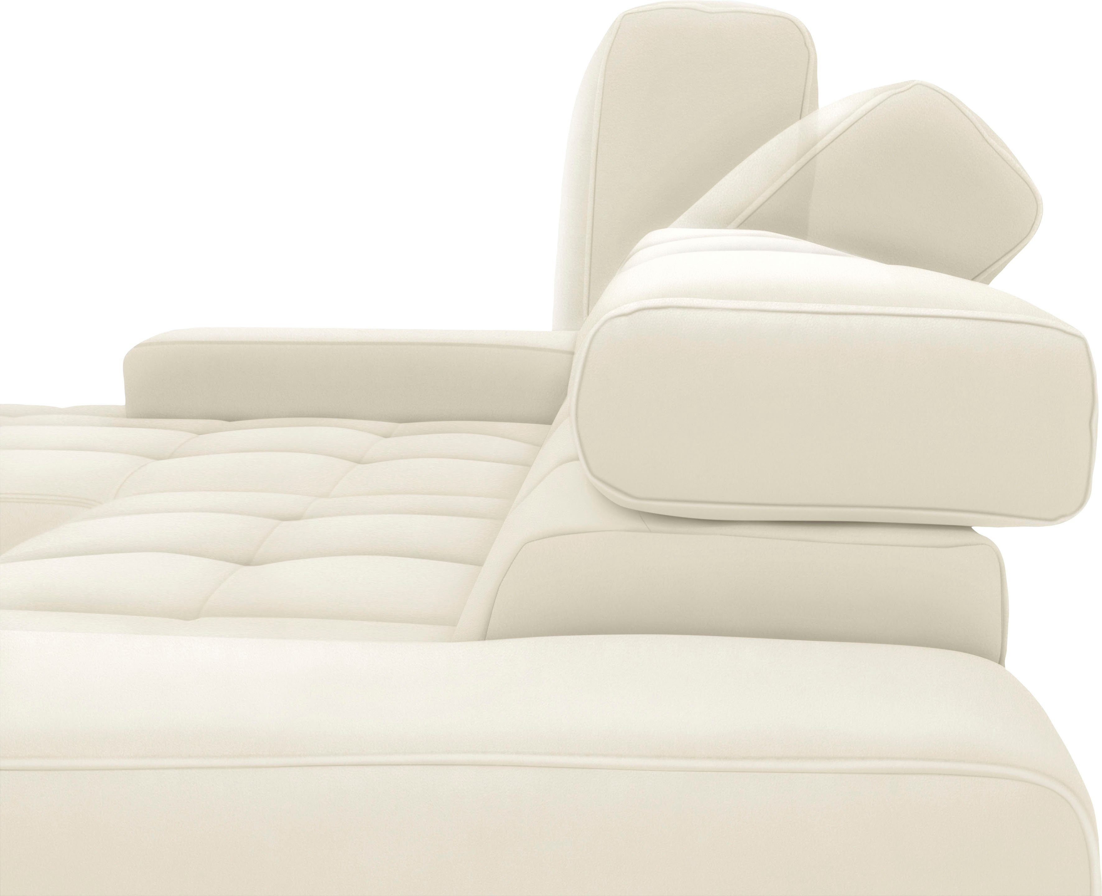 DOMO collection 2-zitsbank Cunelli tijdloos en elegant, moderne zitnaden als designelement,