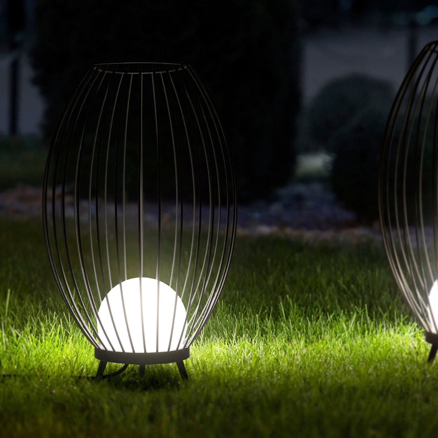 Paco Home Staande lamp AUZZURRA Outdoor lamp LED 3000K buitenverlichting kabel 3m terras IP54