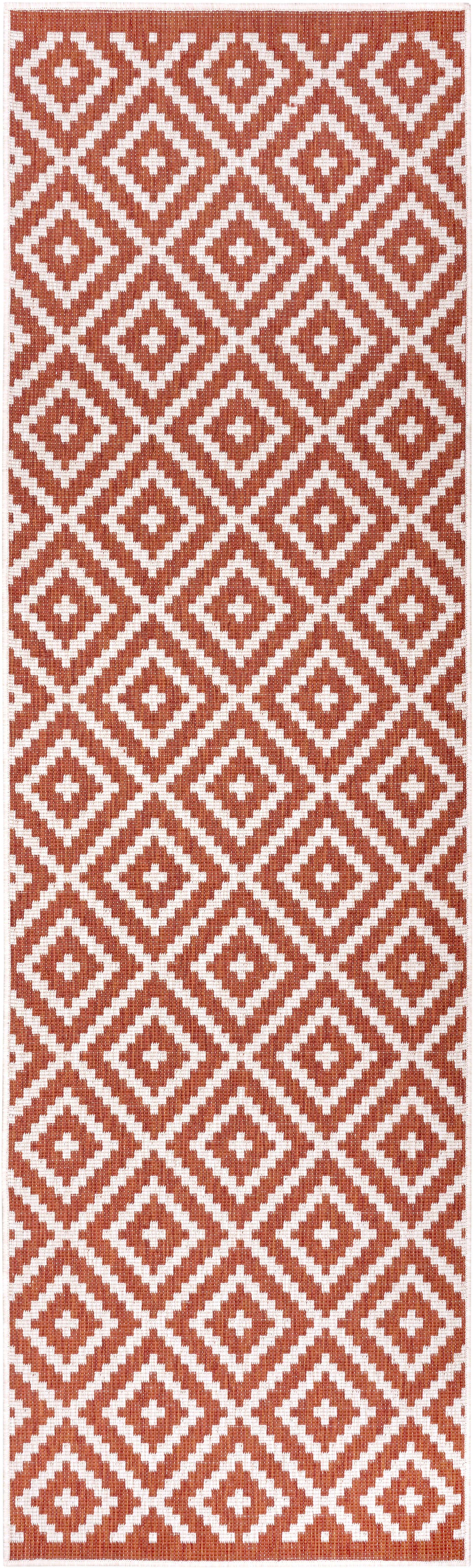 my home Loper Ronda tweezijdig te gebruiken kleed Sisal-look, platweefsel, in- en outdoor, geometrisch boho design