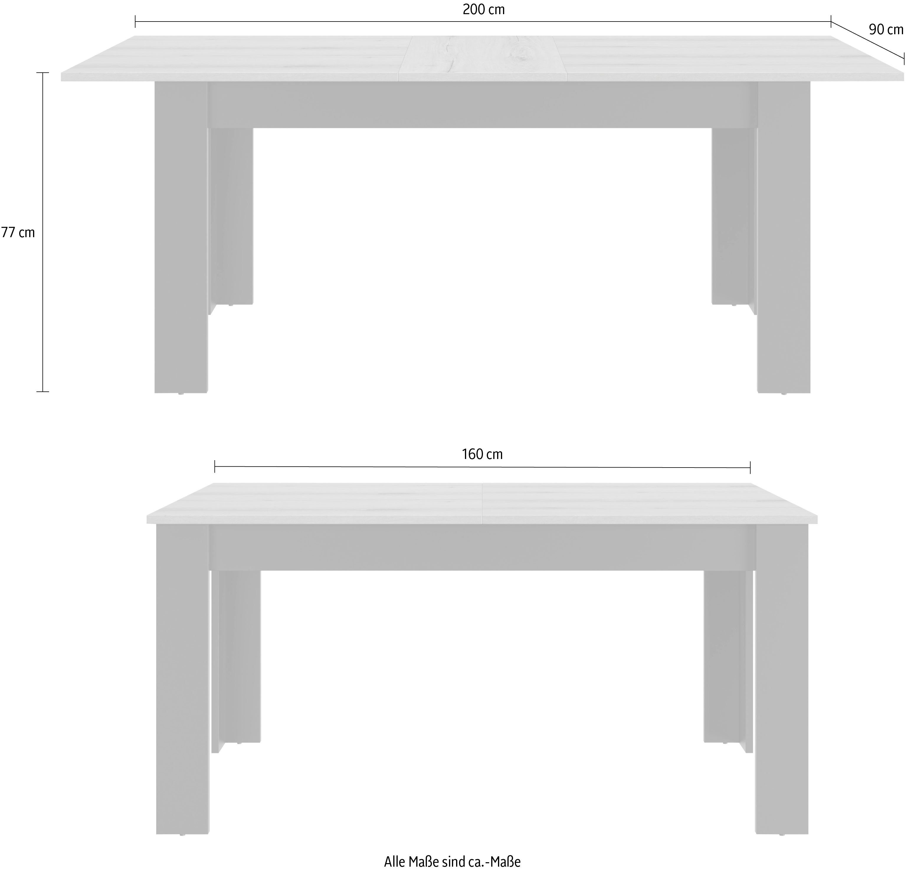 Gami Eettafel Manchester met lade 160 (200) cm