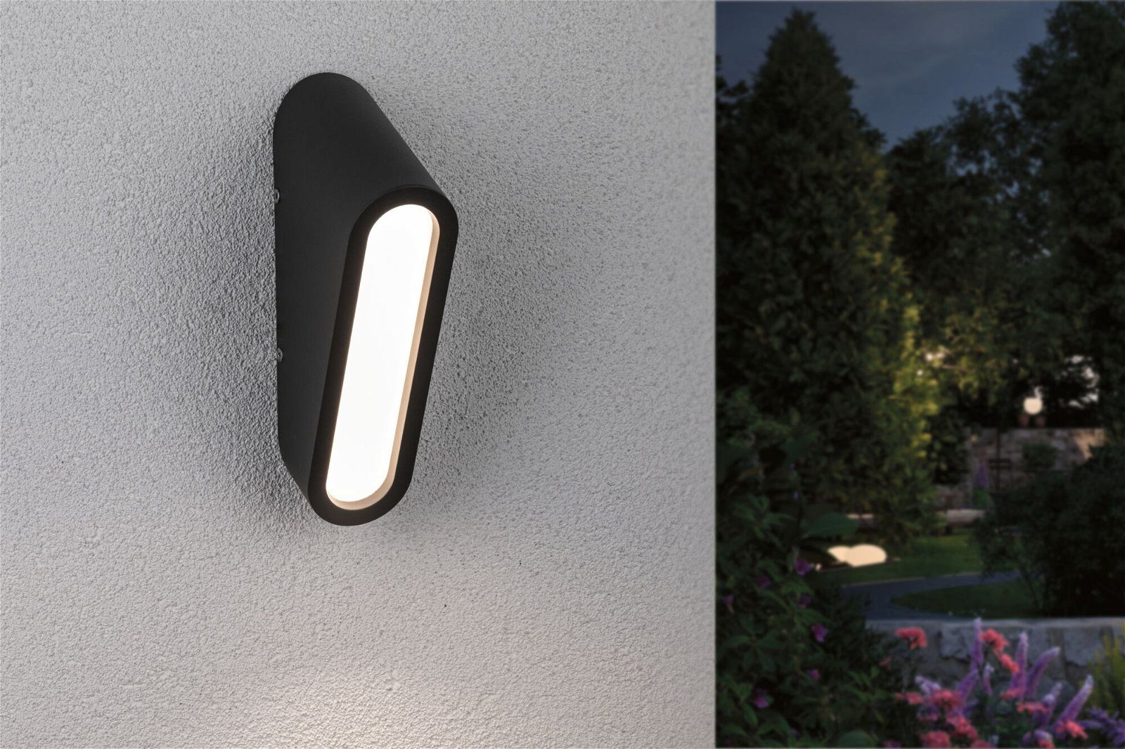 Paulmann Led-wandlamp voor buiten Cliff IP44 64x116mm 3000K 9,5W 300lm 230V antraciet aluminium (1 stuk)