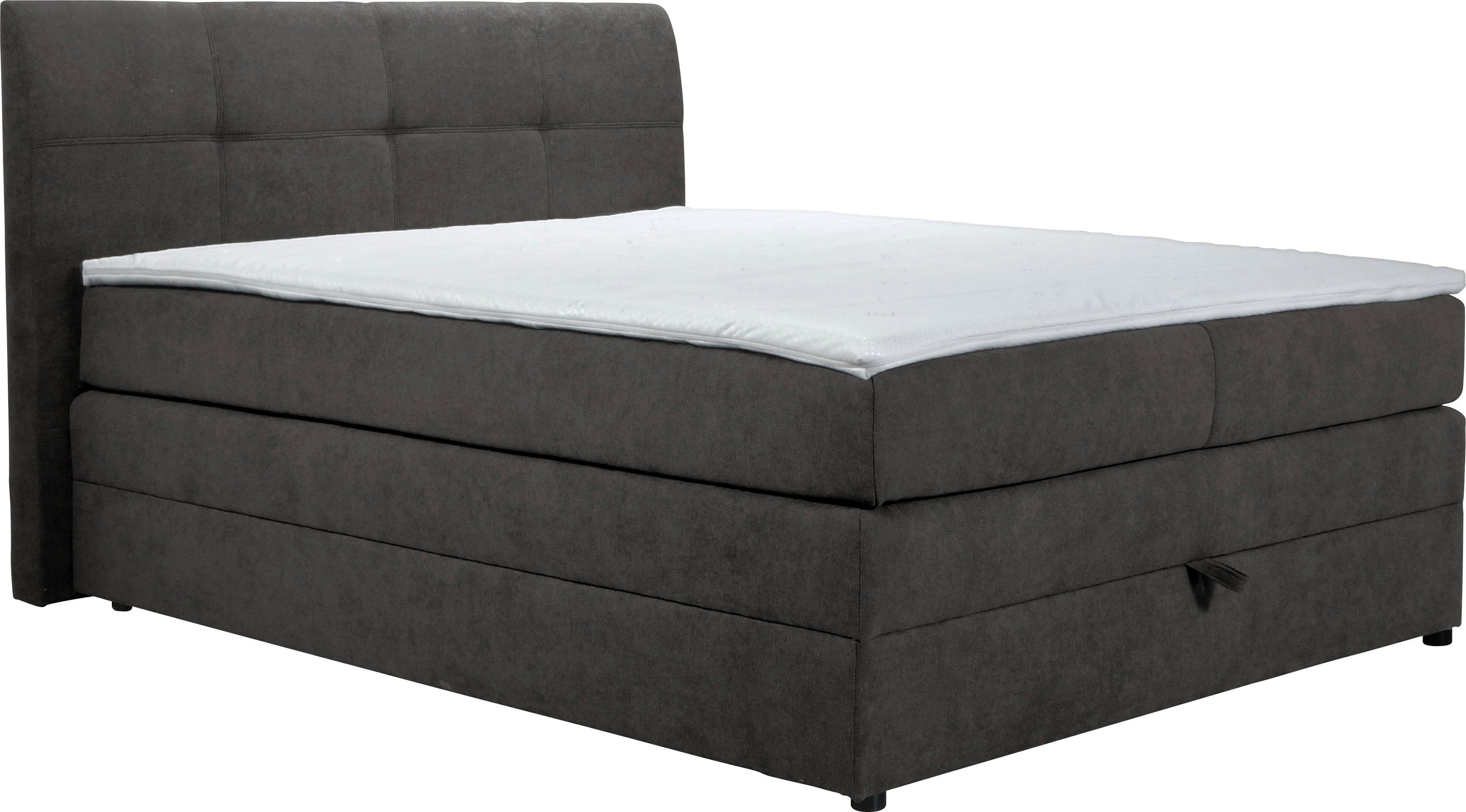 Home affaire Boxspring Finja bijzonder comfortabele lighoogte, met praktische bedkist (4-delig)