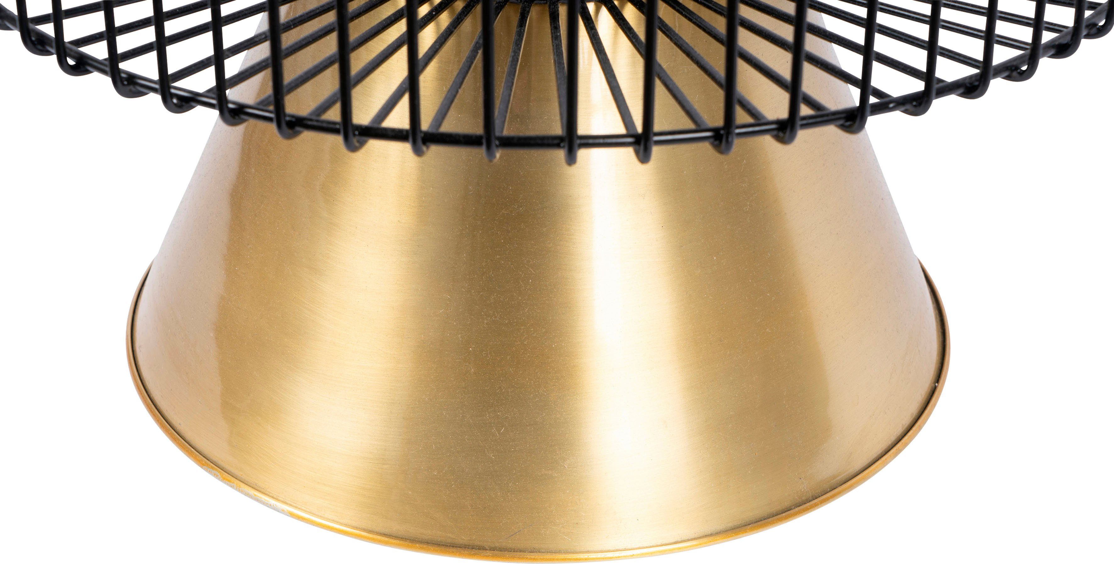 Kayoom Bijzettafel Malibu 125, ronde plaat van originele marmer, onderhoudsvriendelijk ø-marmerschijf: ca. 40 cm, trendy metalen ontwerp, onderhoudsvriendelijk (1 stuk)