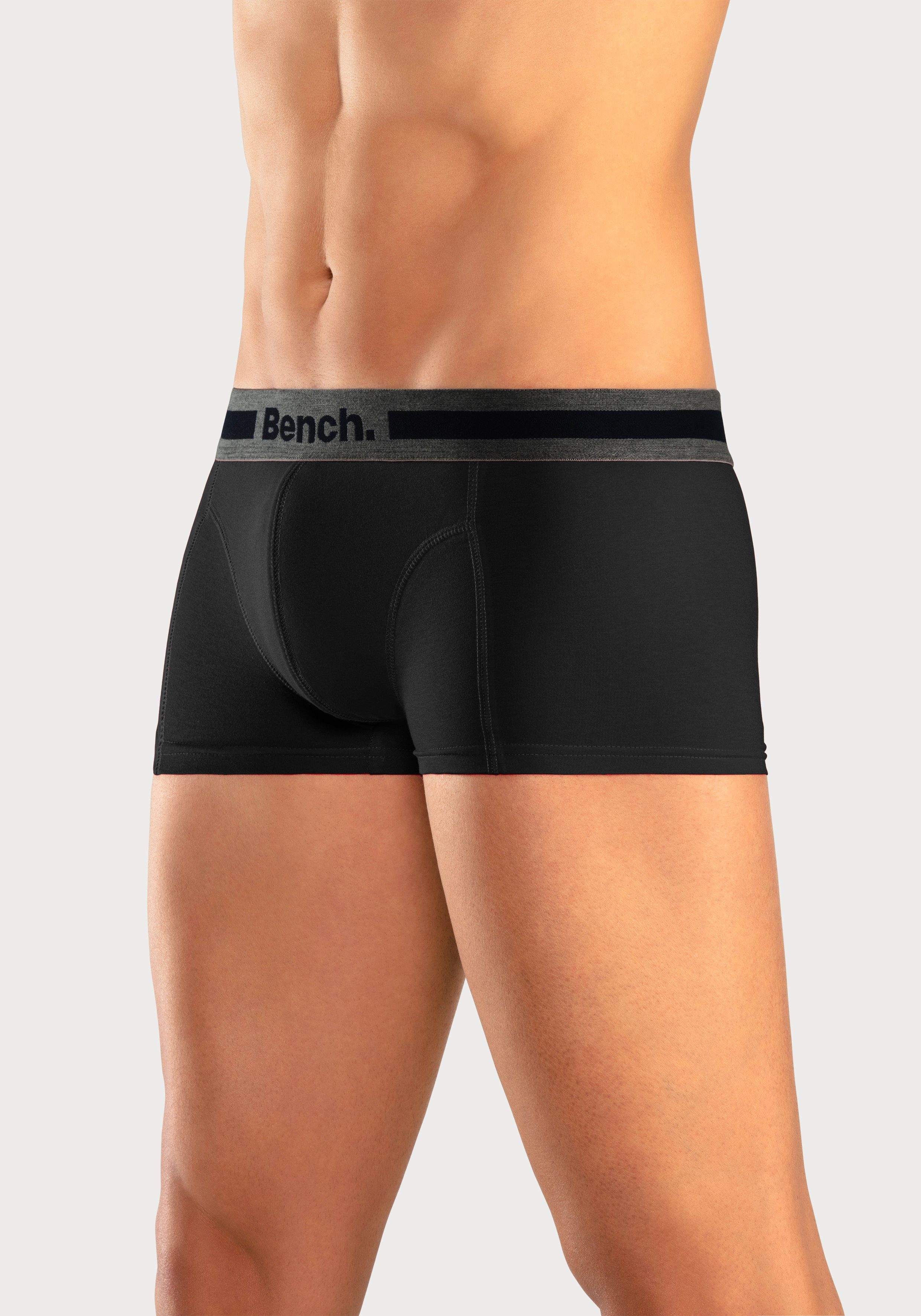 Bench. Hipster strak zittende boxershorts van katoenmix (set, 4 stuks)
