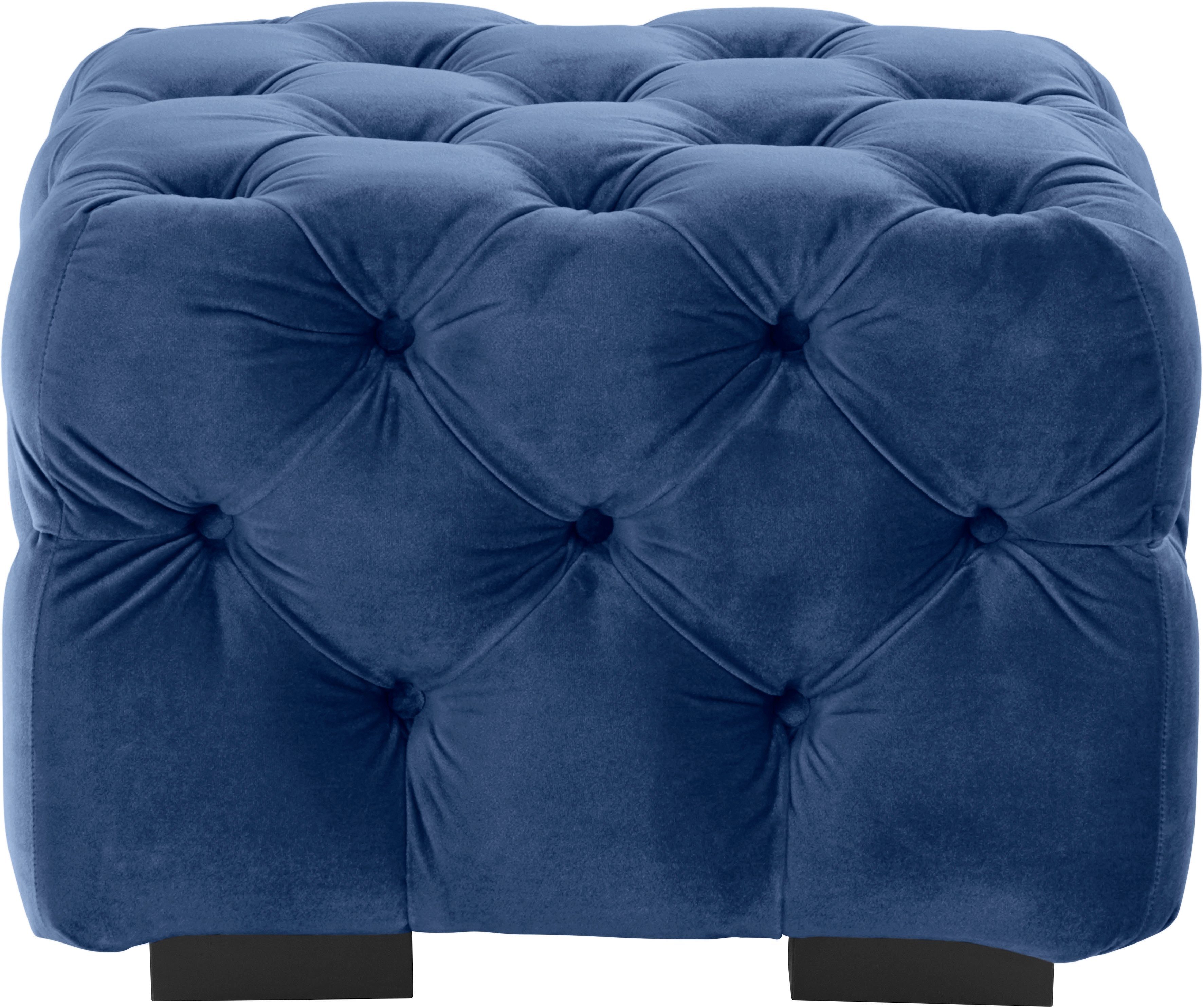 Home affaire Hocker Kalina met klassieke chesterfield-capitonnage, passend bij de serie "kalina"