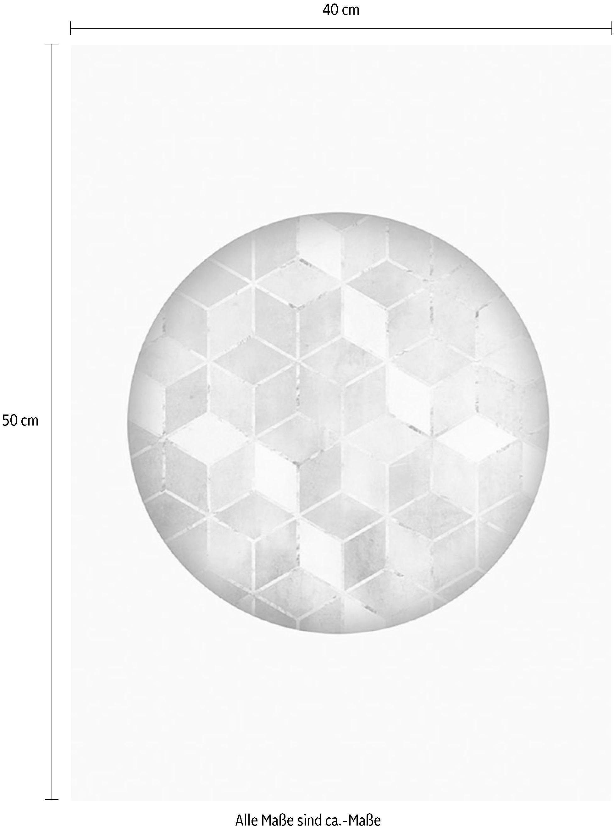 Komar Wanddecoratie Mozaïek Circle Azzuro Wanddecoratie - zonder lijst (1 stuk)