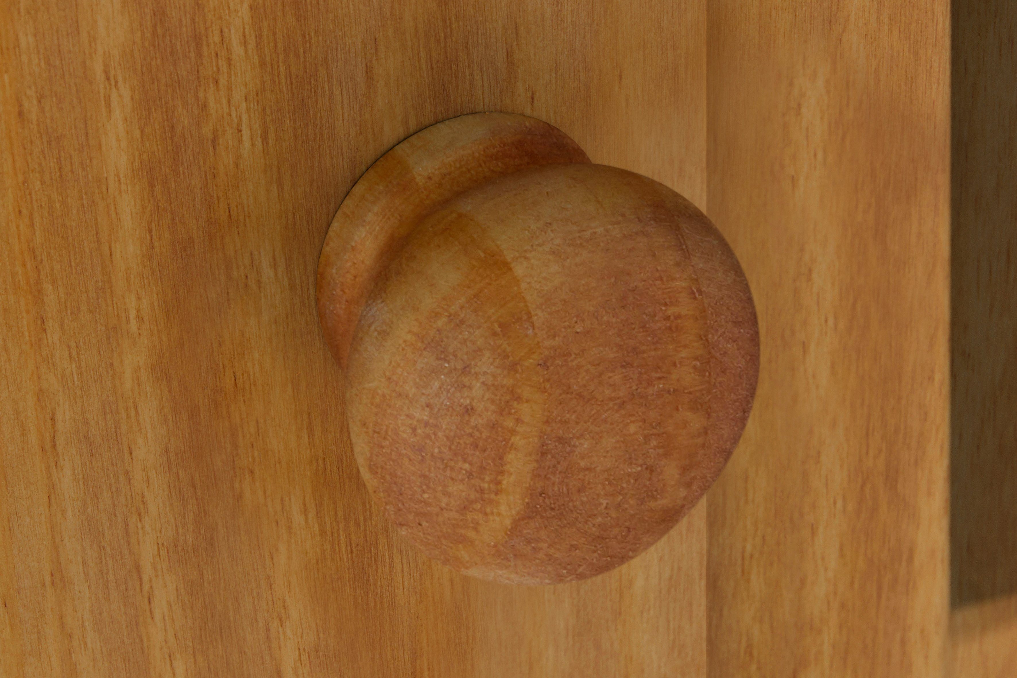 Home affaire Bergkast Bertram Massief hout, 4 verstelbare planken, magnetische sluiting, hoogte 90 cm