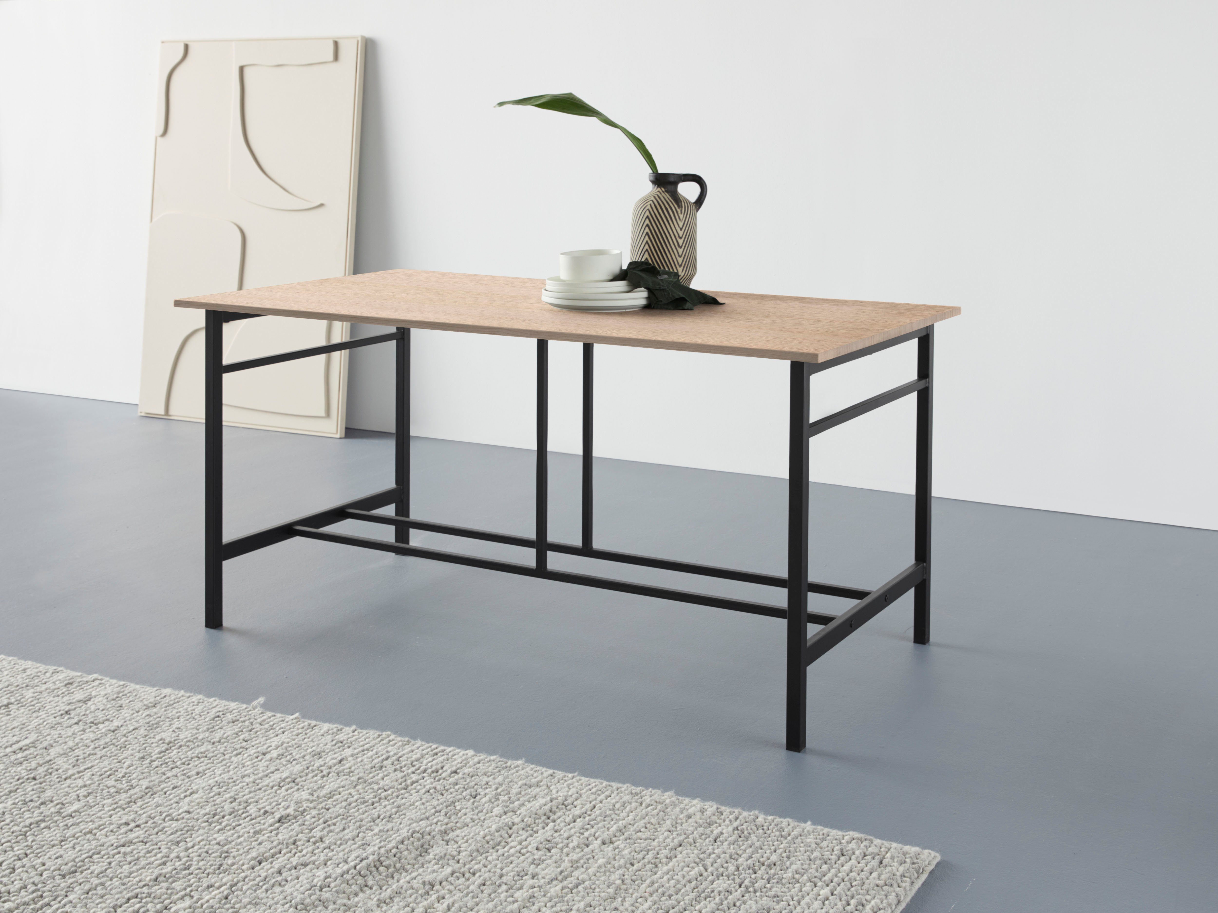 Home affaire Eettafel Sare met echt houtfineer van eiken