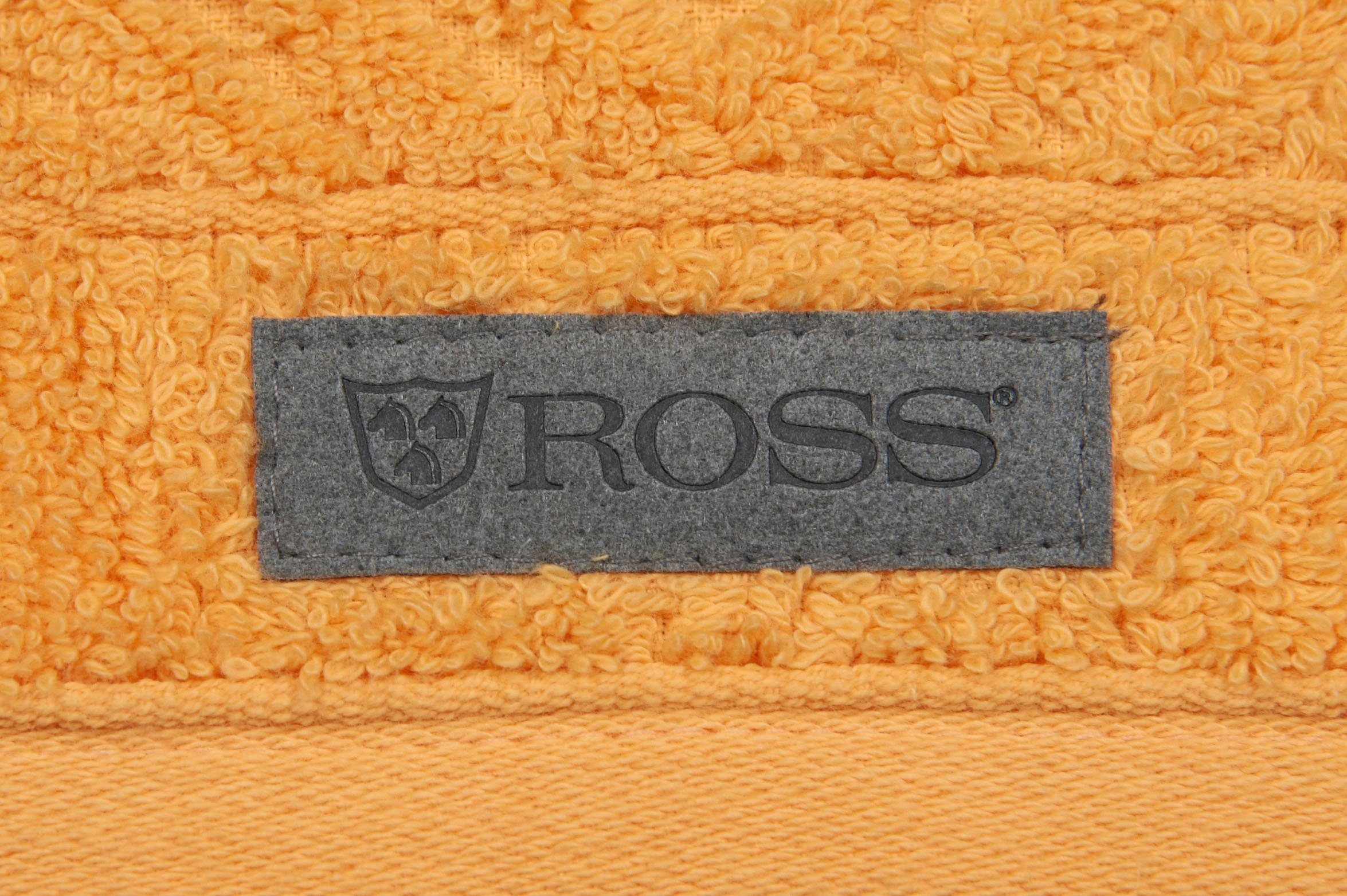 ROSS Handdoek Smart Uni-rib met velourslabel (2 stuks)