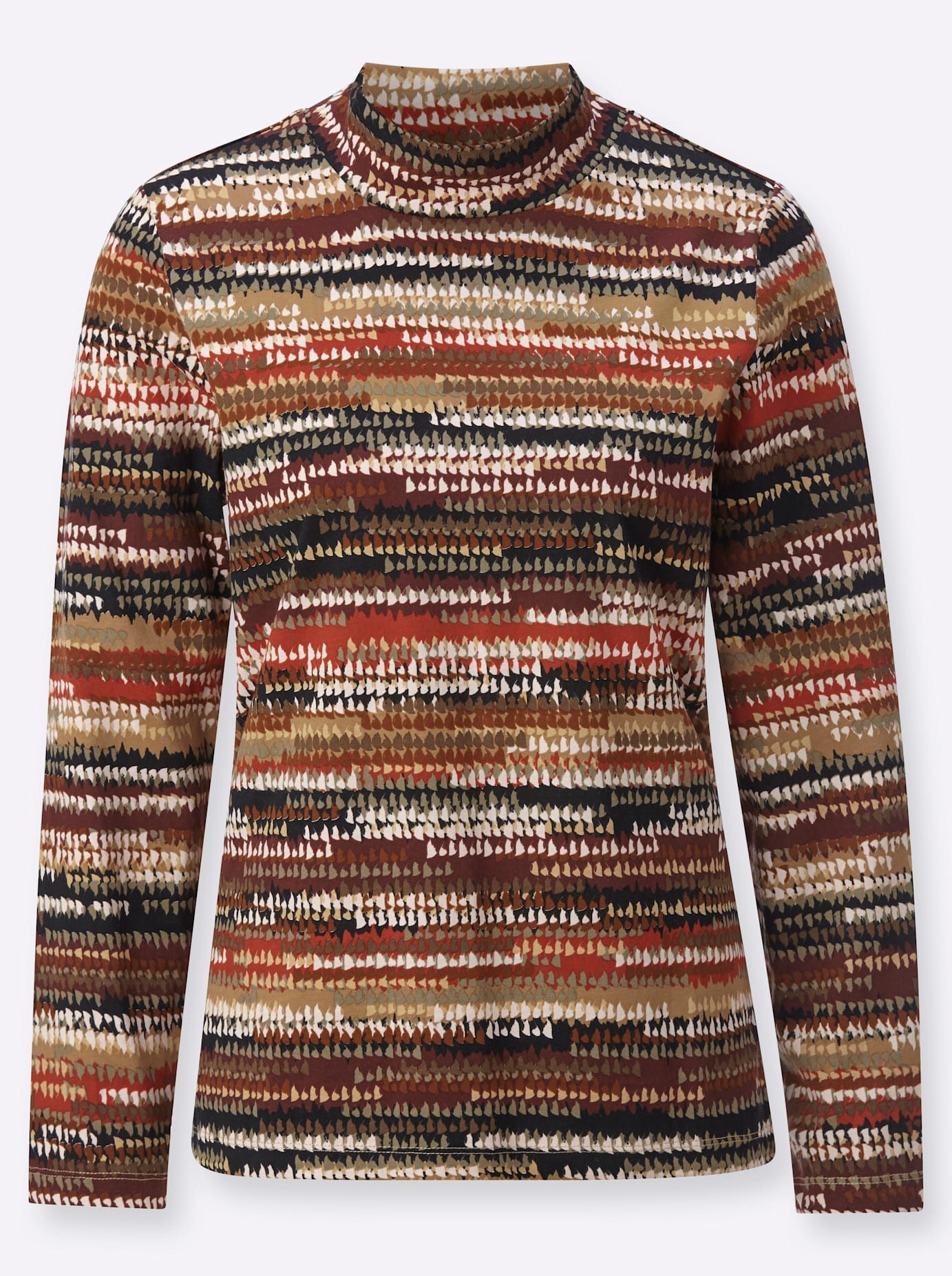 Casual Looks Shirt met staande kraag Gedessineerd shirt (1-delig)