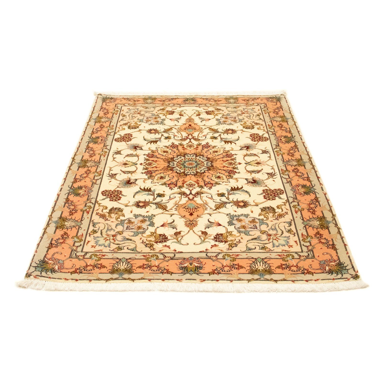 morgenland Vloerkleed Täbriz 50 Raj vloerkleed met de hand geknoopt beige handgeknoopt