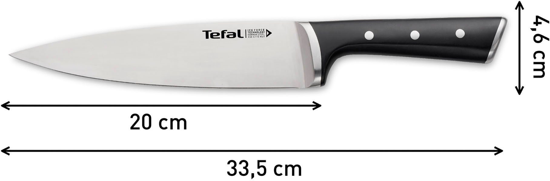Tefal Pannenset Unlimited Ice Force kratzbestendige anti-aanbakverzegeling, thermo-signaal, inclusief accessoires (set, 5-delig)