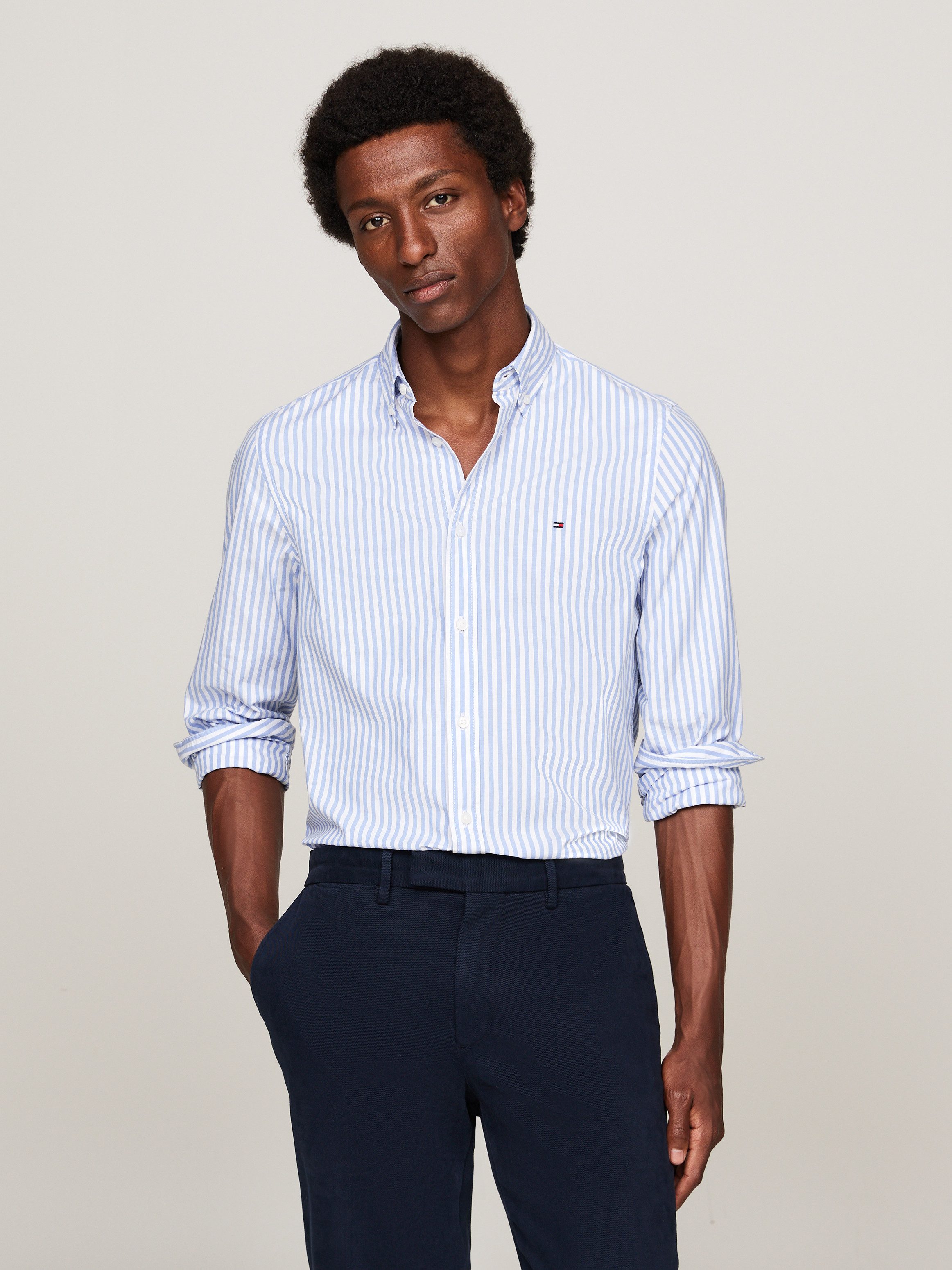 Tommy Hilfiger Businessoverhemd CLASSIC POPLIN STRIPE SF SHIRT