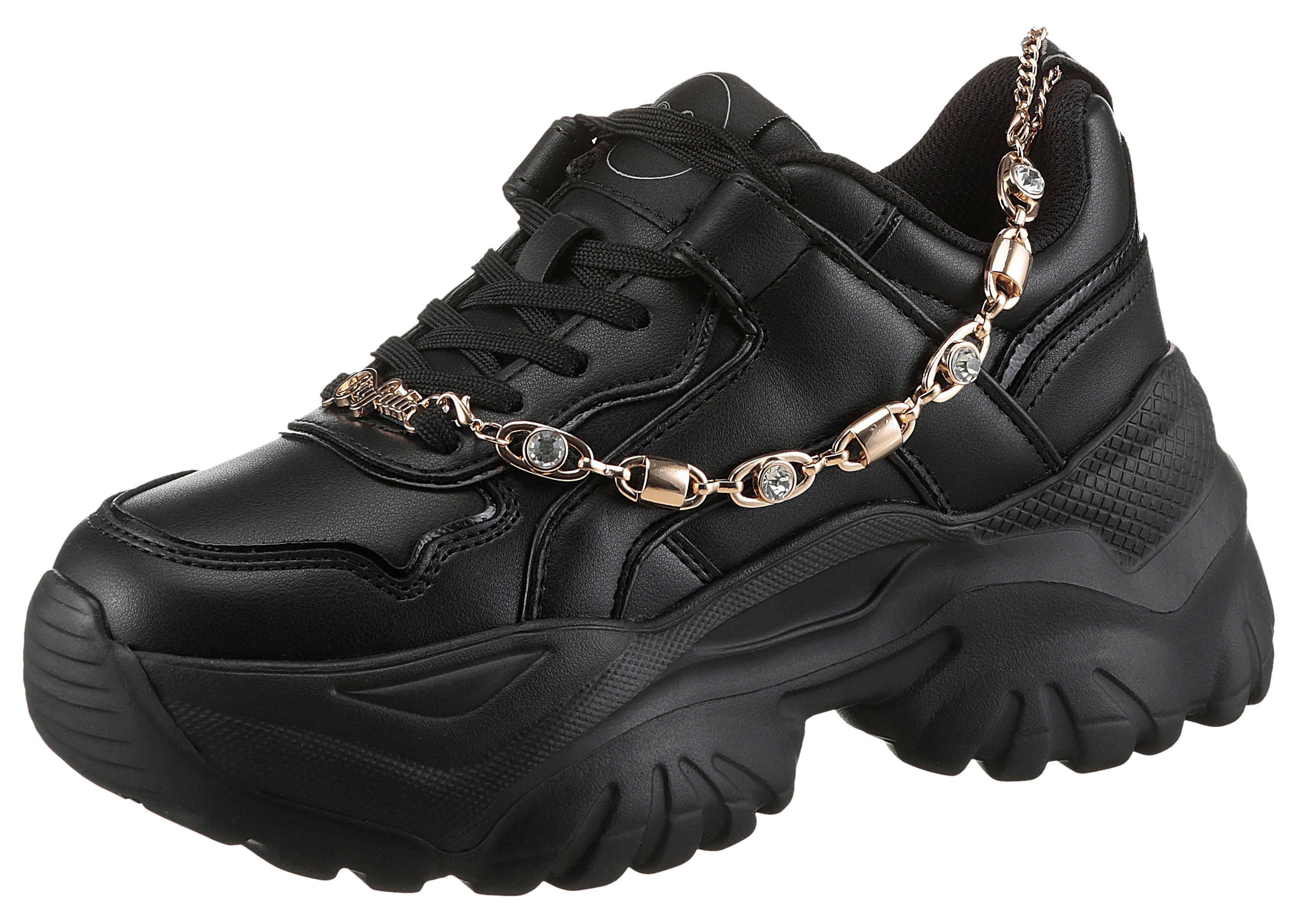 Buffalo Plateausneakers BLISS CHIN , chunky sneaker, vrijetijdsschoen met trendy decoratieve ketting
