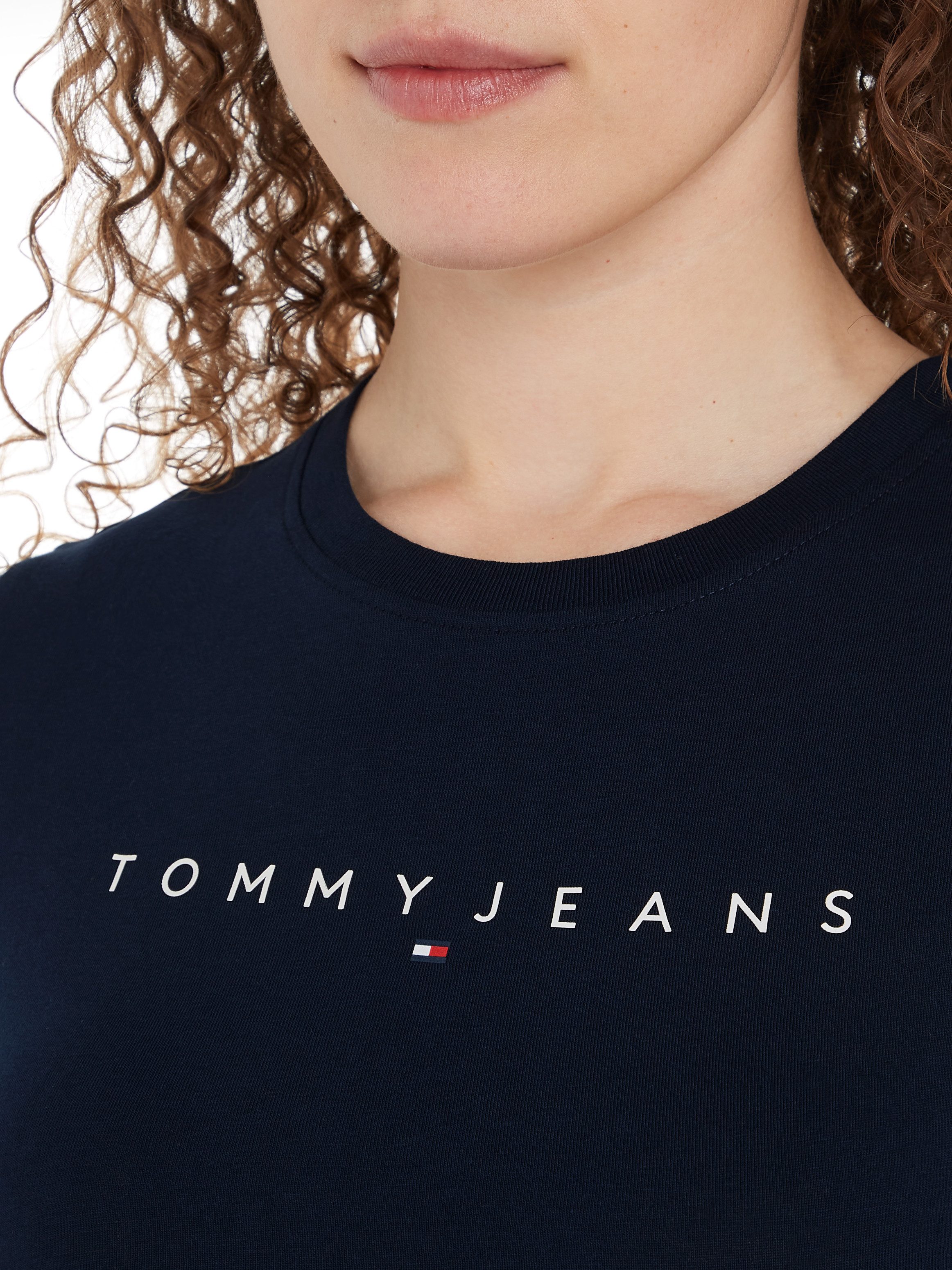 Tommy Jeans Curve T-shirt TJW SLIM LINEAR TEE EXT
