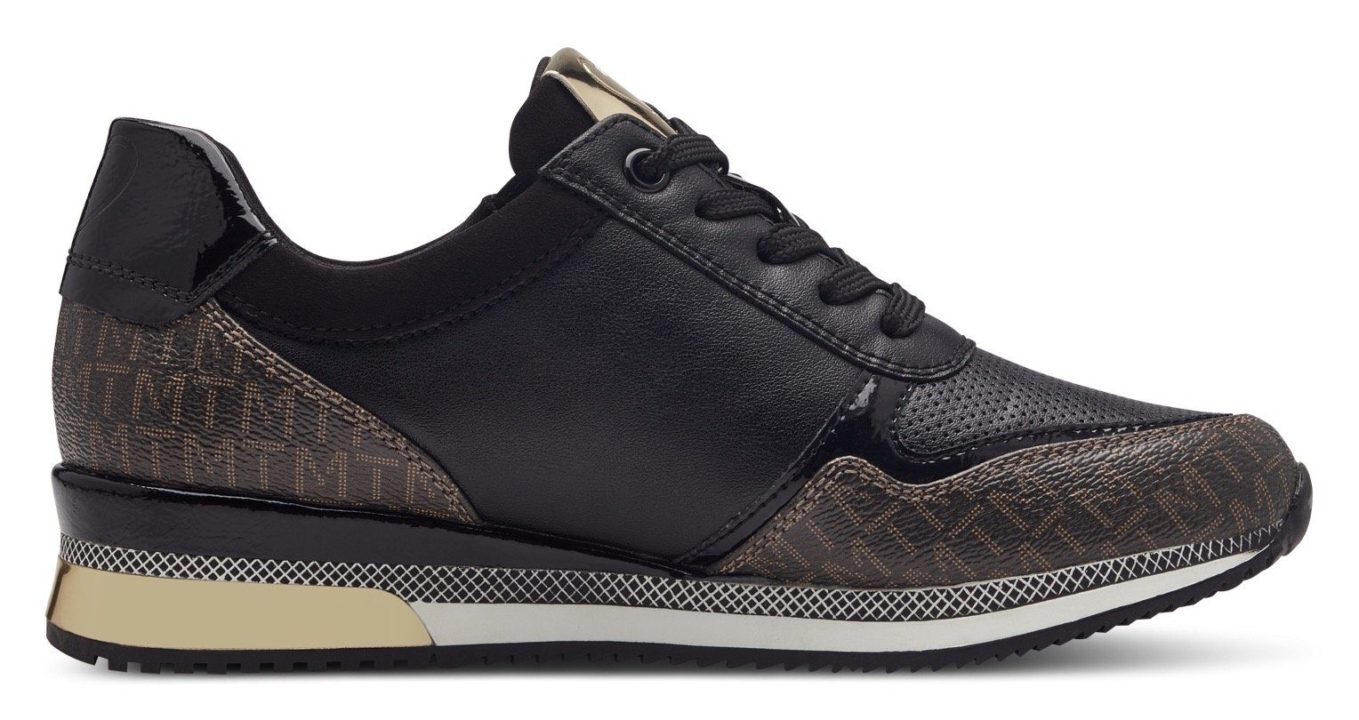 Marco Tozzi Sneakers met zijrits, vrijetijdsschoen, lage schoen, veterschoen