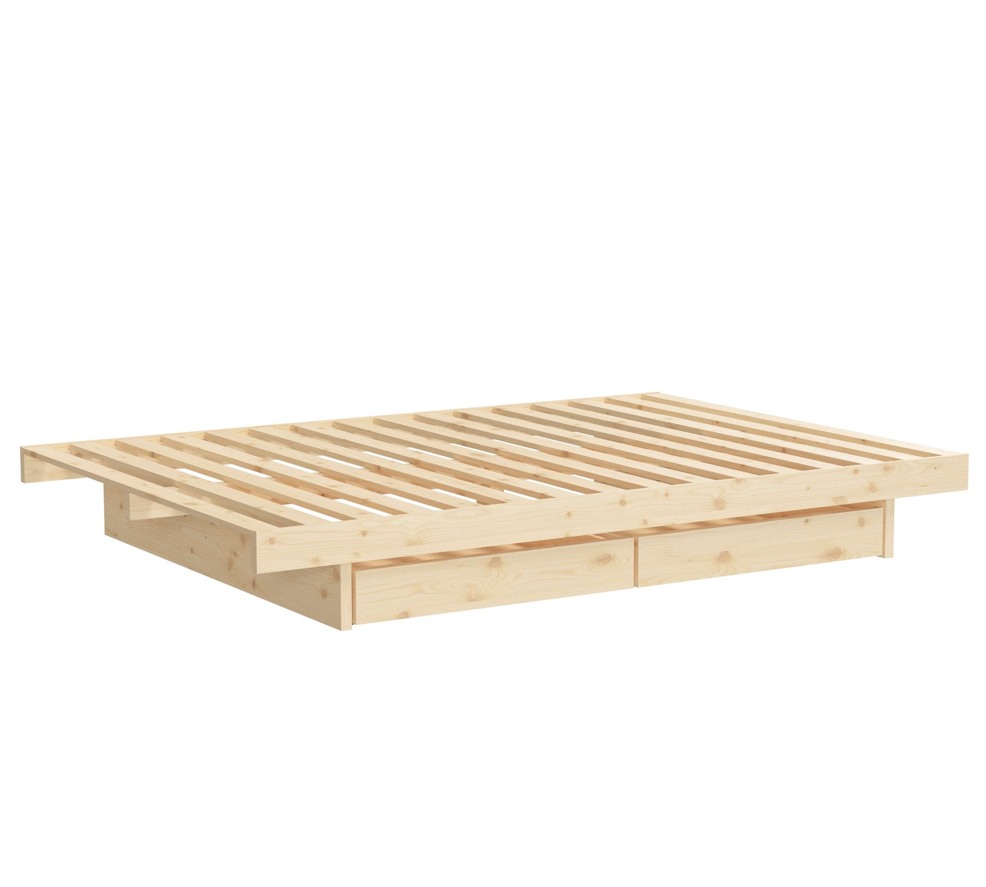 Karup Bedframe Kanso Bed, opbergbed, bed met of zonder lades Bed met/zonder lades, inclusief lattenbodem, FSC® gecertificeerd