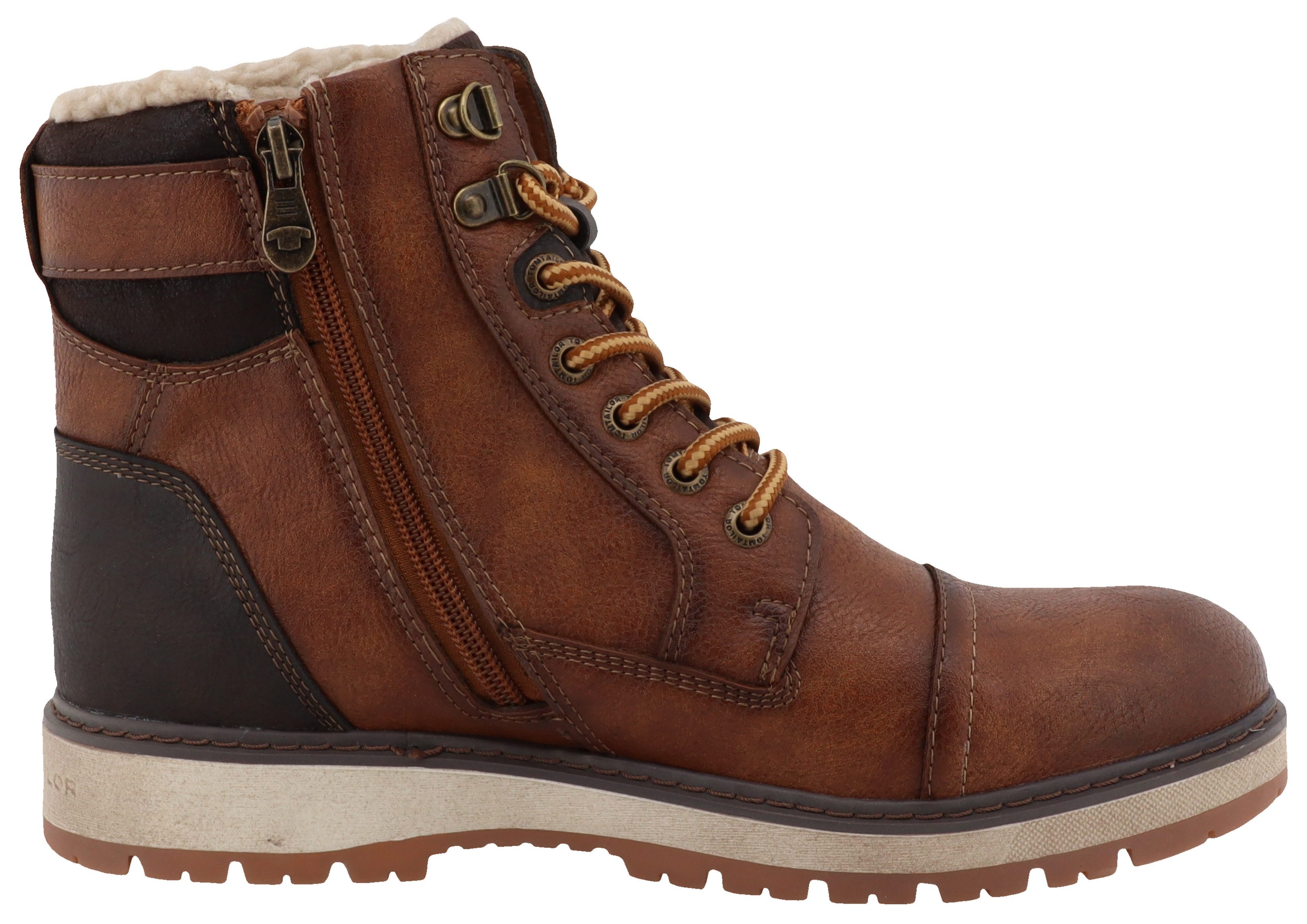 Tom Tailor Winterlaarzen , outdoorschoen, winterlaarzen, veterschoenen met tex-membraan, breedte g