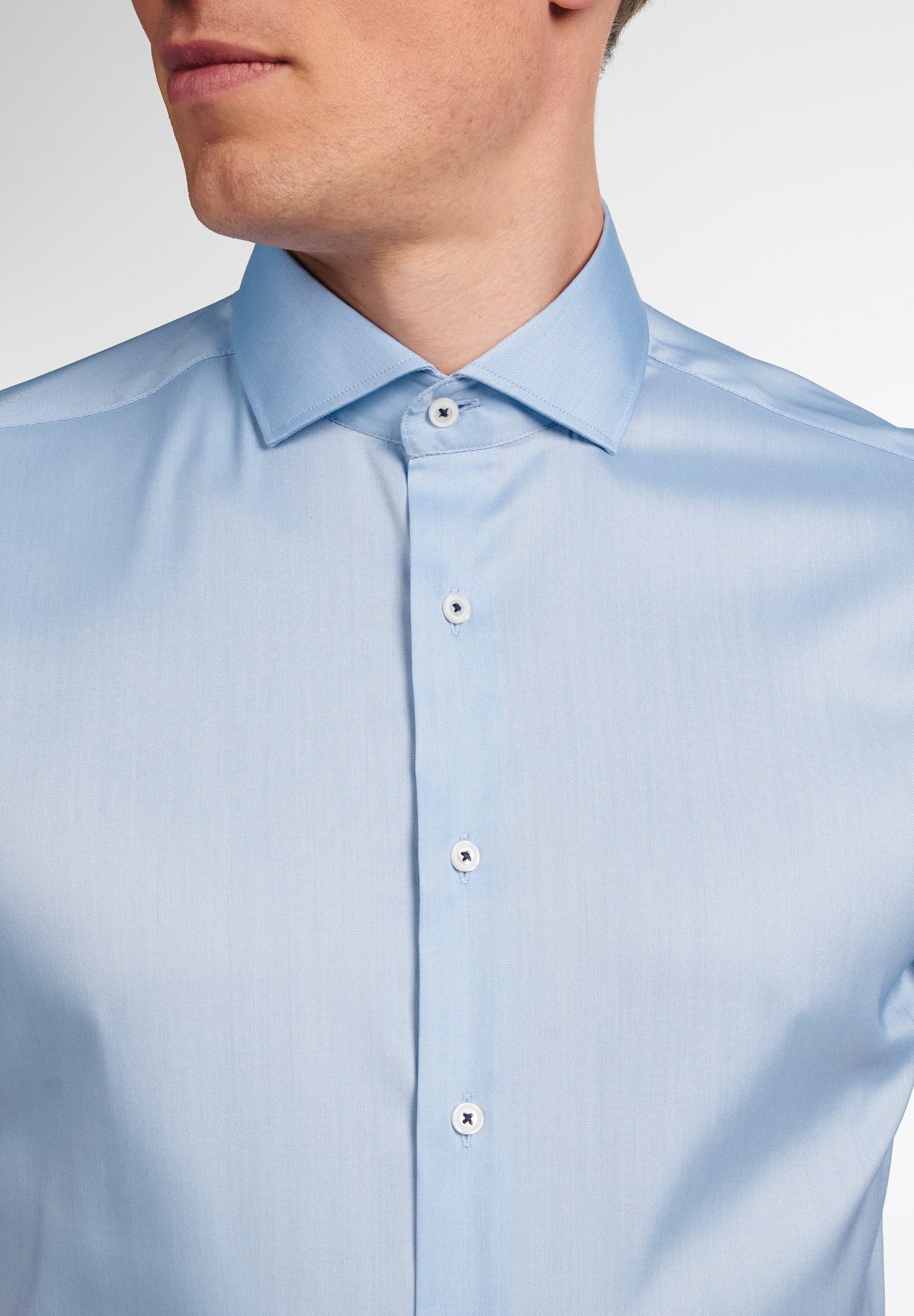 Eterna Overhemd met korte mouwen Slim fit EASY IRON (gemakkelijk te strijken)