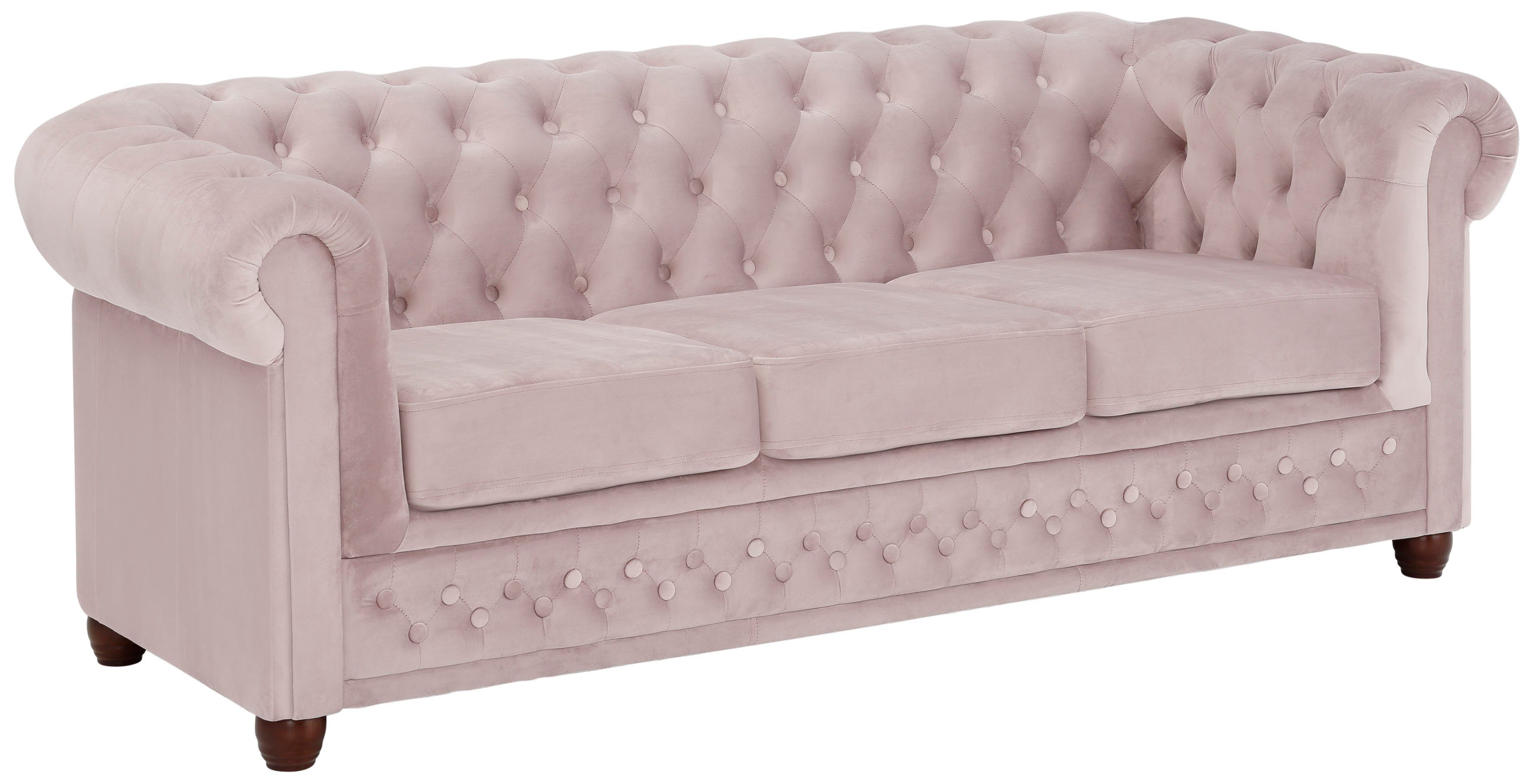 Home affaire Chesterfield-bank New Castle met hoogwaardige capitonnage in chesterfield-design, bxdxh: 203x86x72