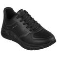 skechers sneakers arch fit s-miles mile makers in arch fit-uitvoering zwart