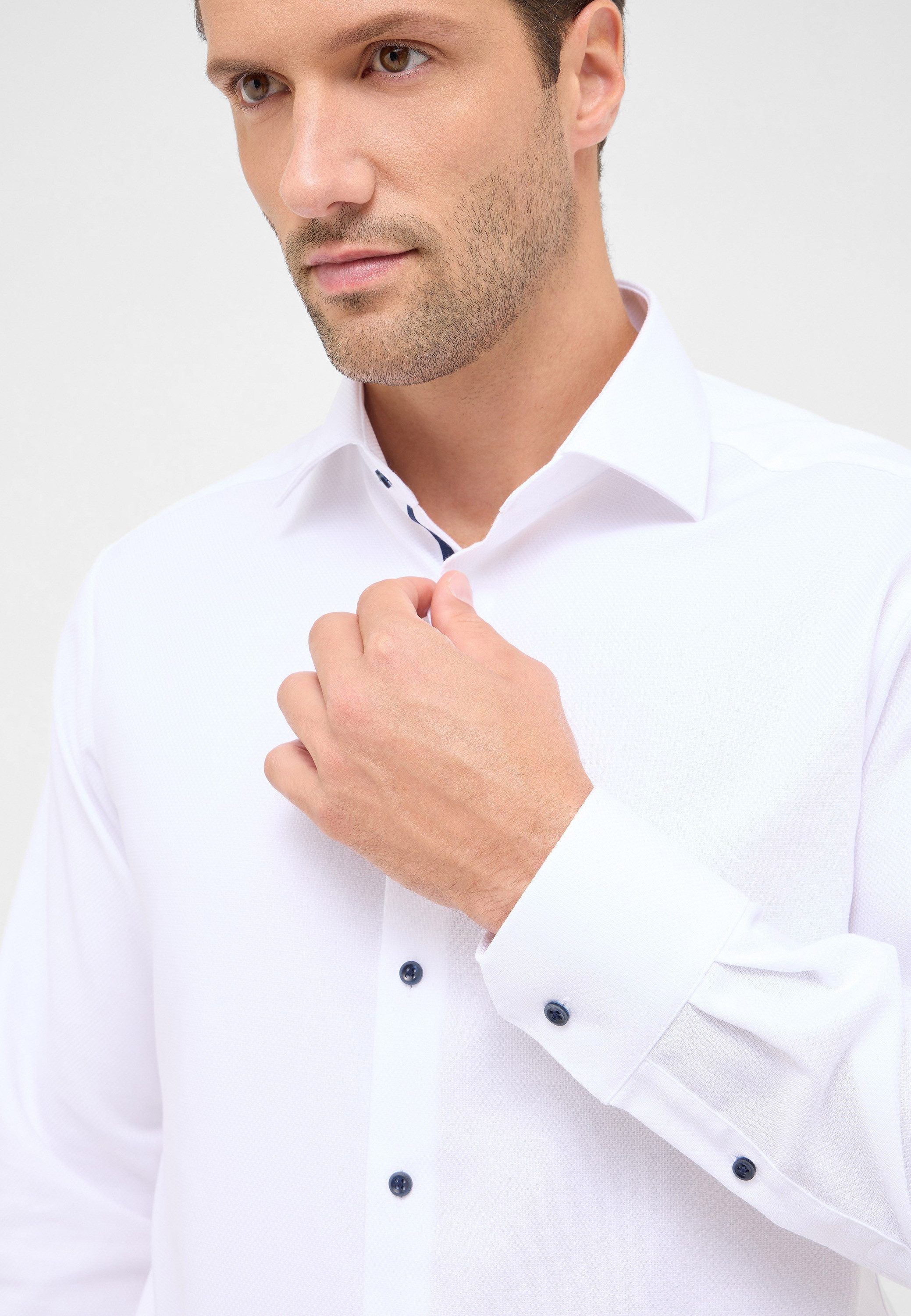 Eterna Overhemd met lange mouwen MODERN FIT NON IRON (strijkvrij)