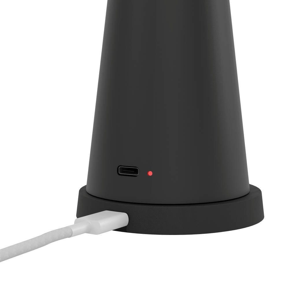 EGLO Tafellamp Piccola dimmbare nachttafellamp, metaal in zwart, lamp voor balkon, ip54 (1 stuk)