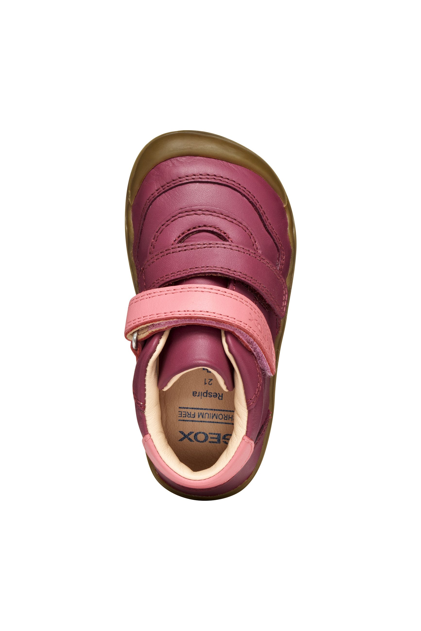 Geox Klittenbandboots B STEPPIEUP GIRL Blote voeten schoen met klittenbandsluiting, maat sjabloon te downloaden