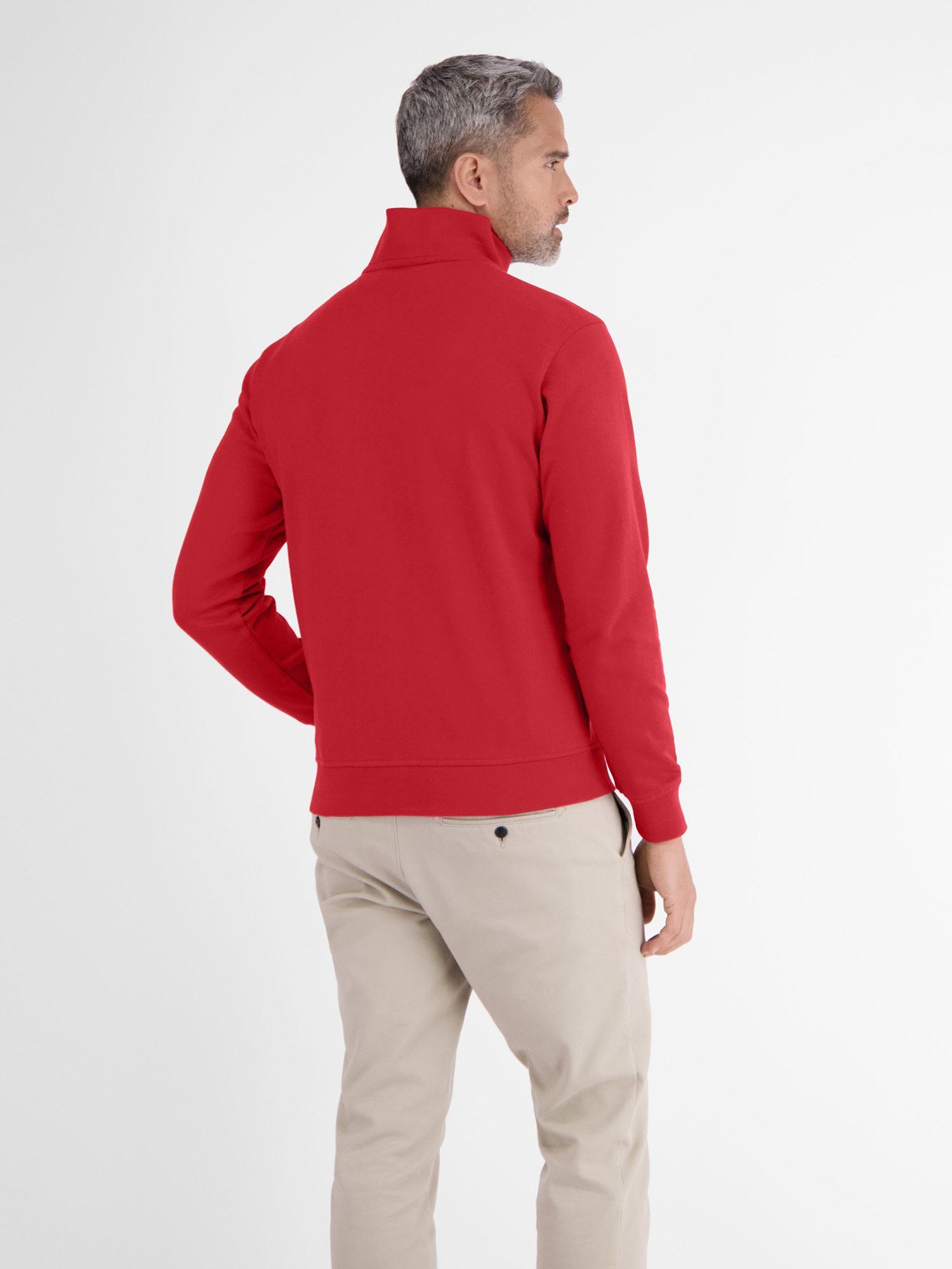 Lerros Sweatshirt LERROS brei troyer met subtiel naaldsteppingpatroon