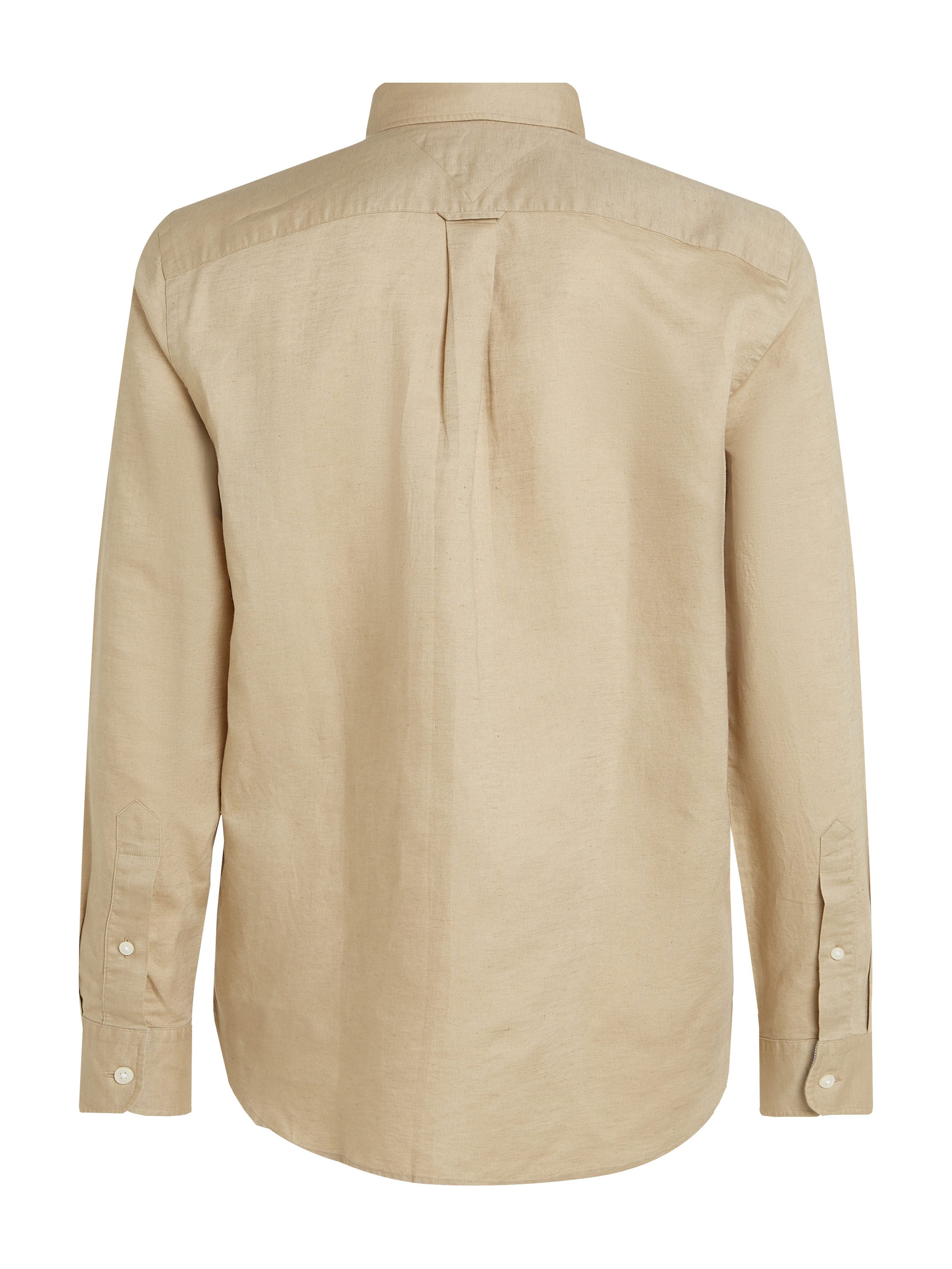 Tommy Hilfiger Overhemd met lange mouwen LINEN BLEND SOLID RF SHIRT