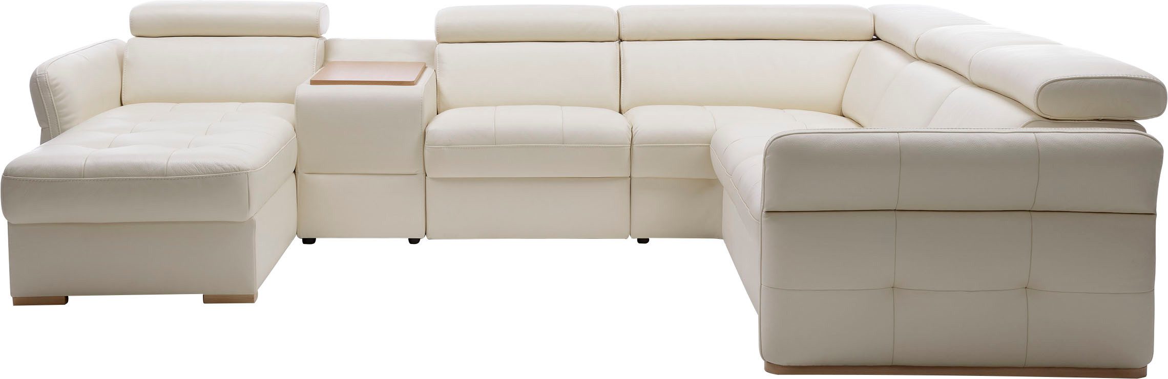 exxpo - sofa fashion Zithoek Massimo, familiebank met veel ruimte, leren bekleding, comfortabel, prettig