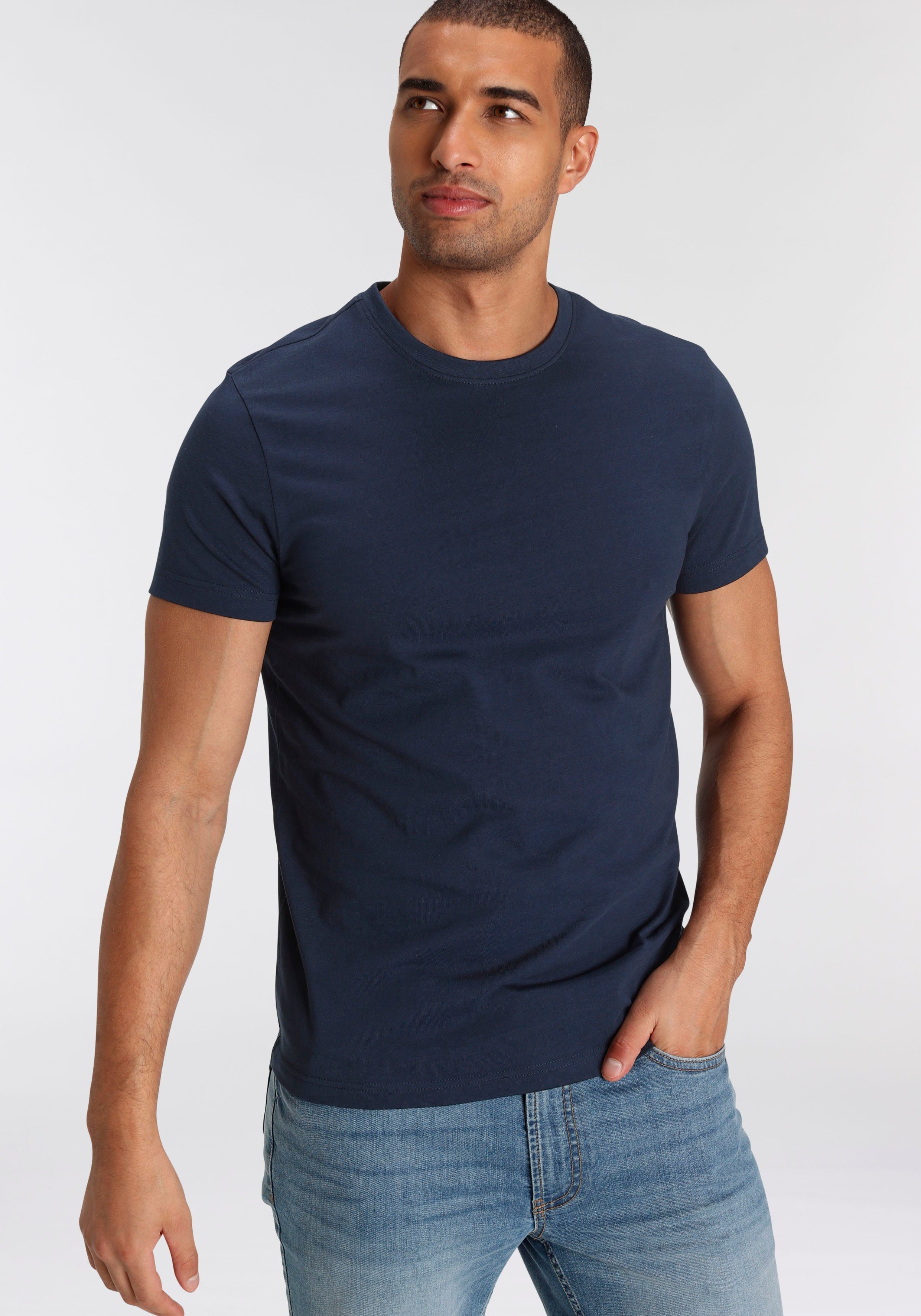 AJC T-shirt losse pasvorm basic stijl (3-delig Set van 3)