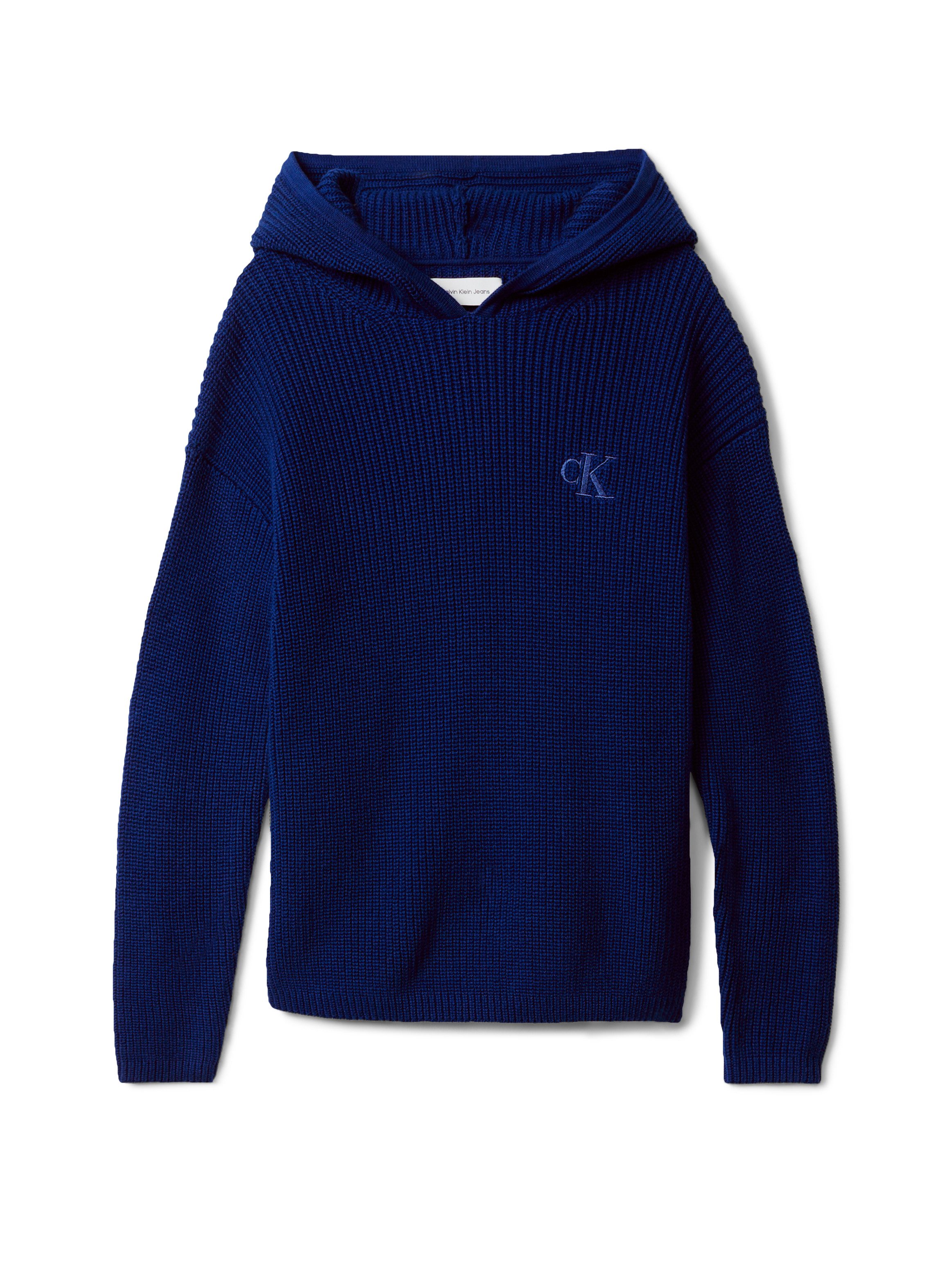 Calvin Klein Gebreide trui RIB KNIT HOODIE