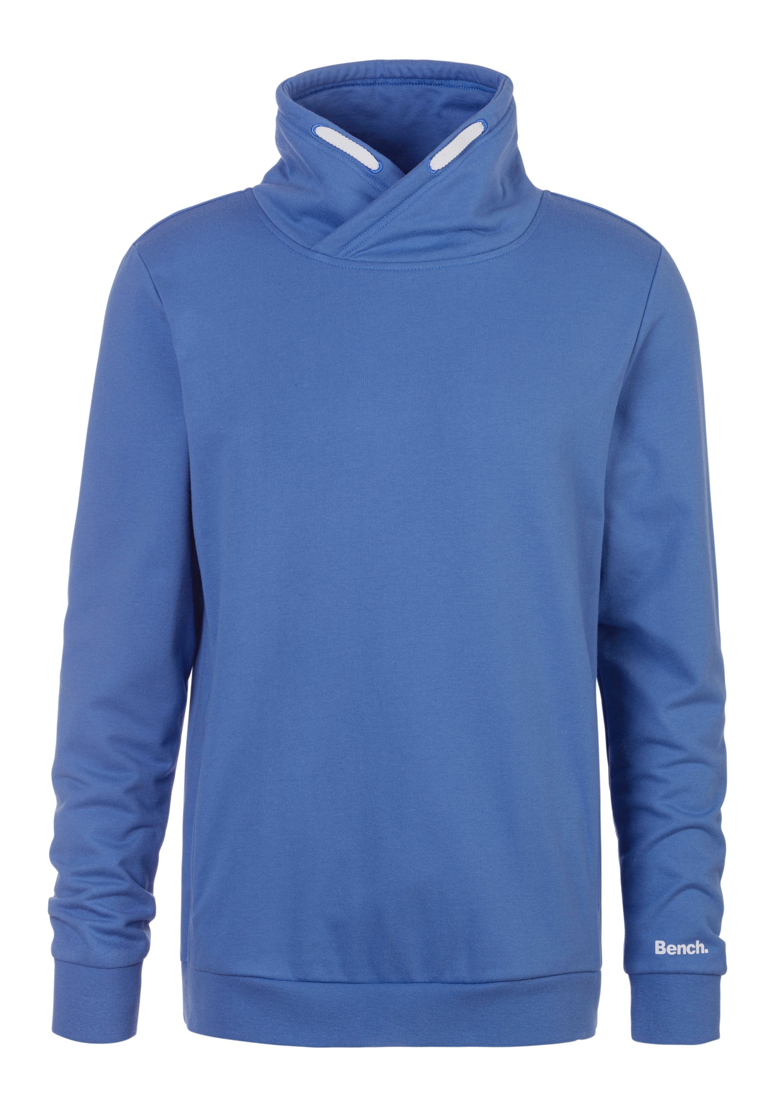 Bench. Loungewear Sweatshirt met grote staande kraag van een katoenmix