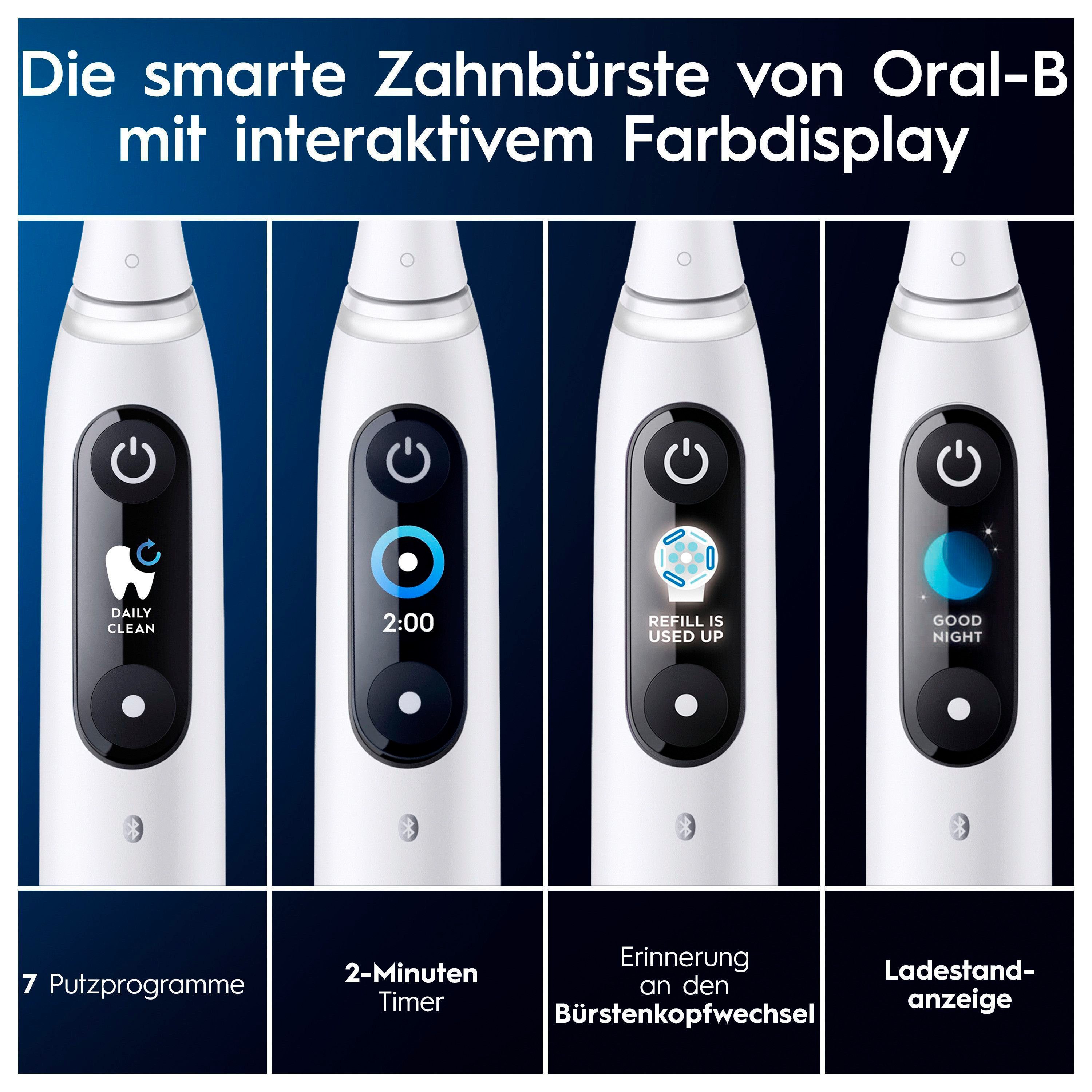 Oral B Elektrische tandenborstel IO 9 met magneet-technologie, 7 poetsmodi, kleurendisplay & reisetui voor de lader