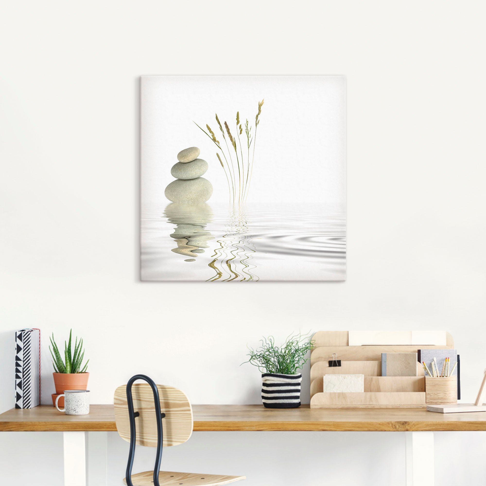Artland Artprint Zen vrede als artprint van aluminium, artprint voor buiten, artprint op linnen, poster, muursticker