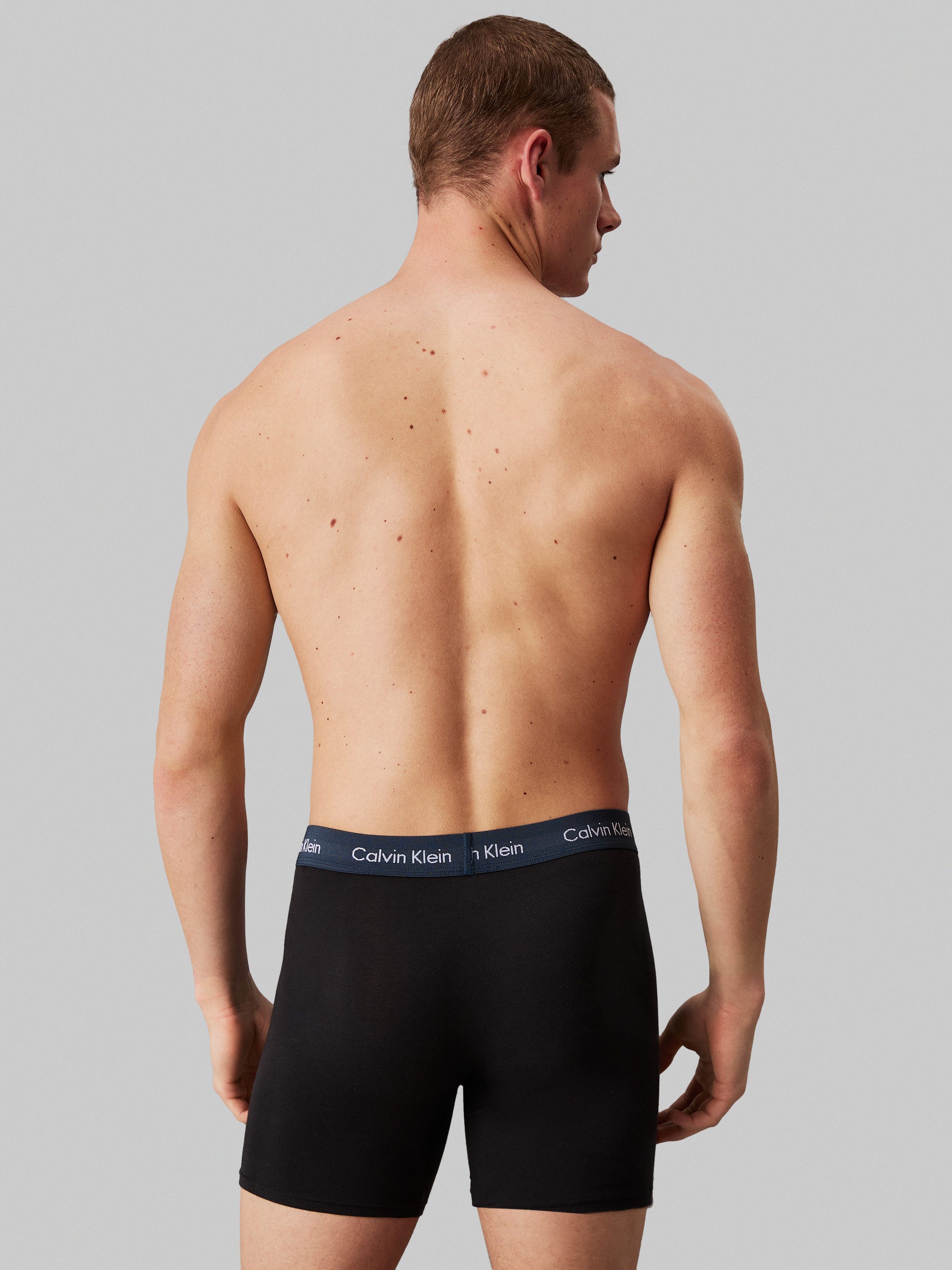 Calvin Klein Boxershort BOXER BRIEF 5PK met langere pijpen en logo-elastische tailleband (5 stuks) (5 stuks Set van 5)