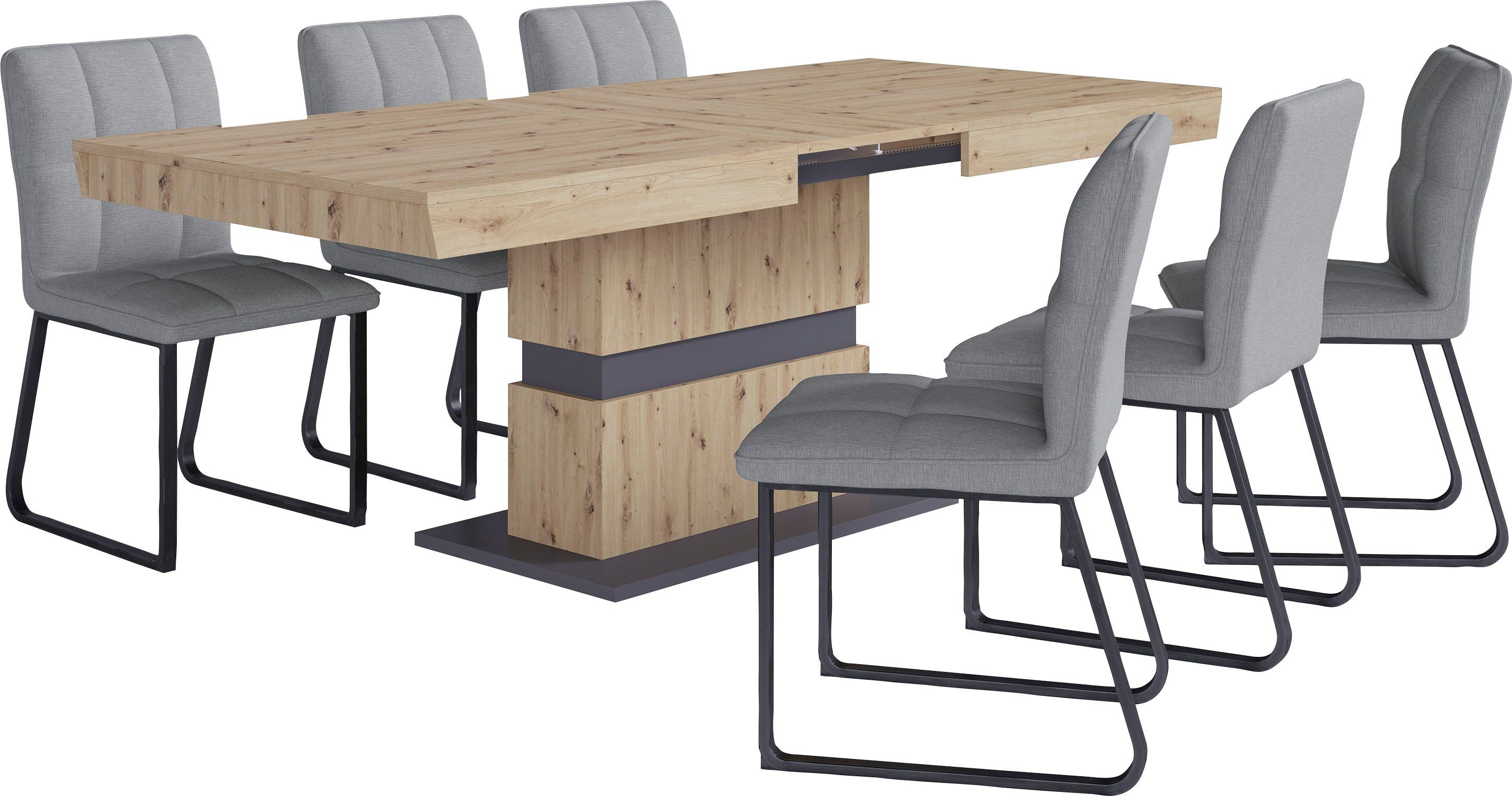 byLIVING Eettafel Matthew met uittrekfunctie, breedte 140-195 cm of 160-215 cm